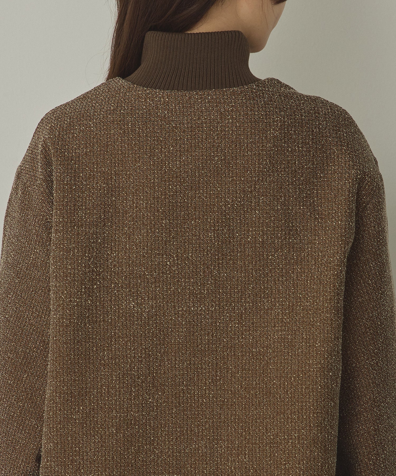 STAND COLLAR TWEED BLOUSON
