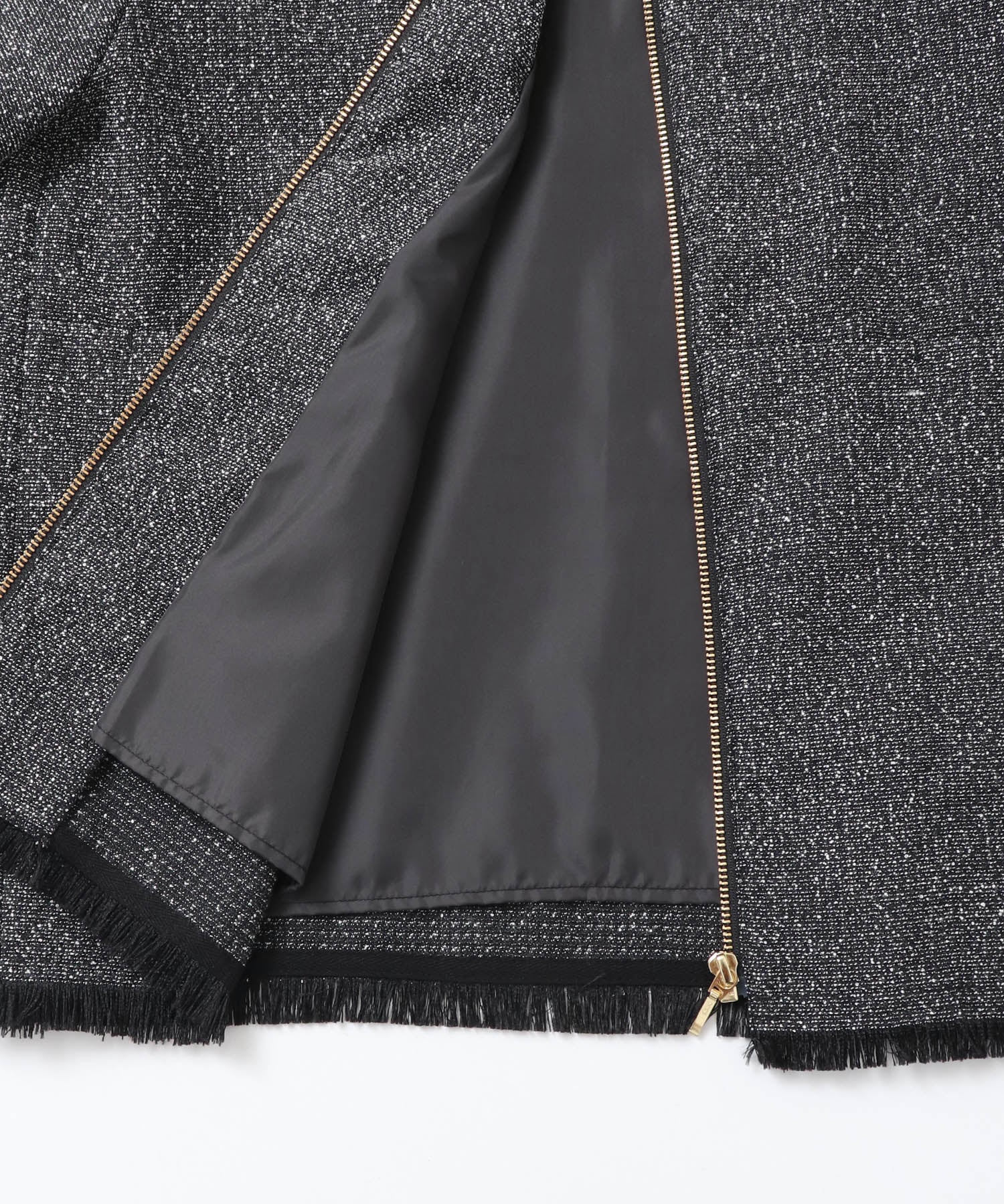 STAND COLLAR TWEED BLOUSON