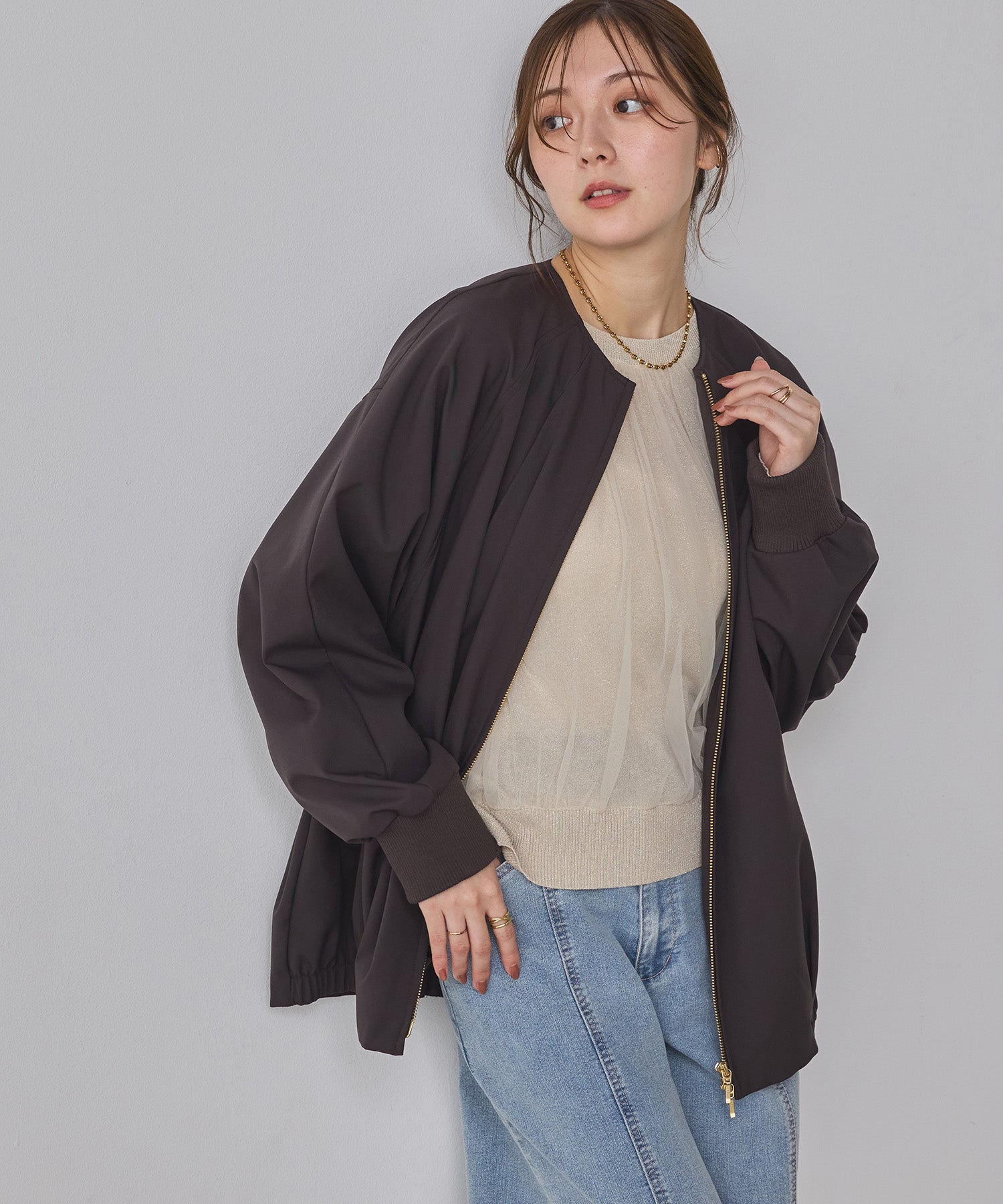 BONDING DOLMAN BLOUSON