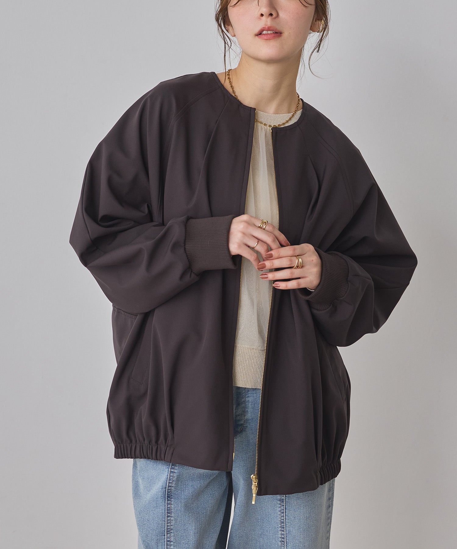 BONDING DOLMAN BLOUSON
