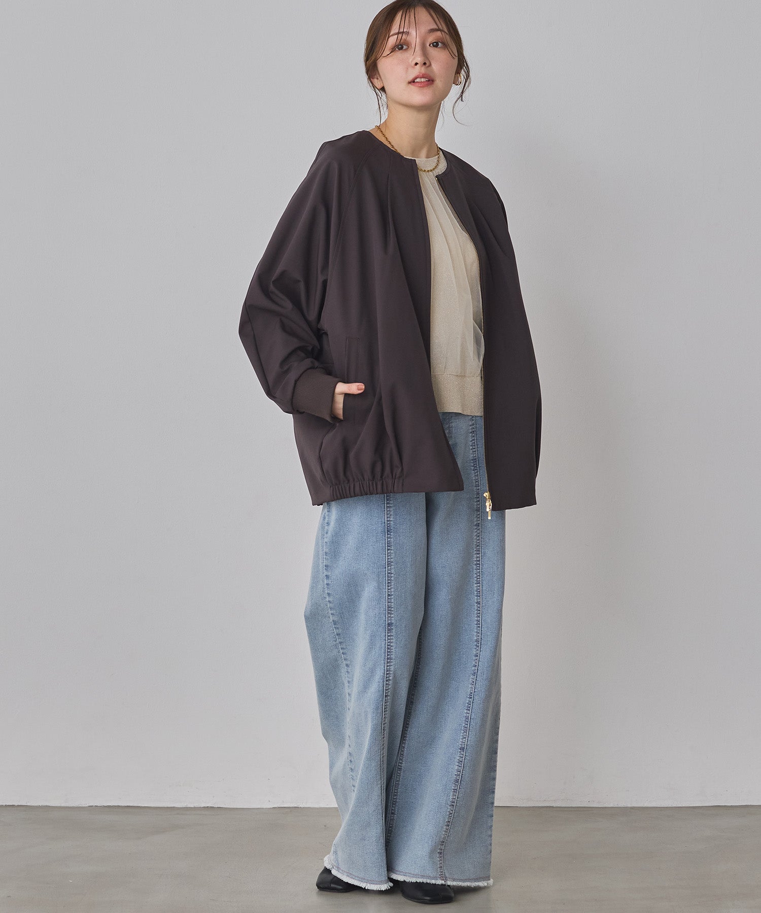 BONDING DOLMAN BLOUSON