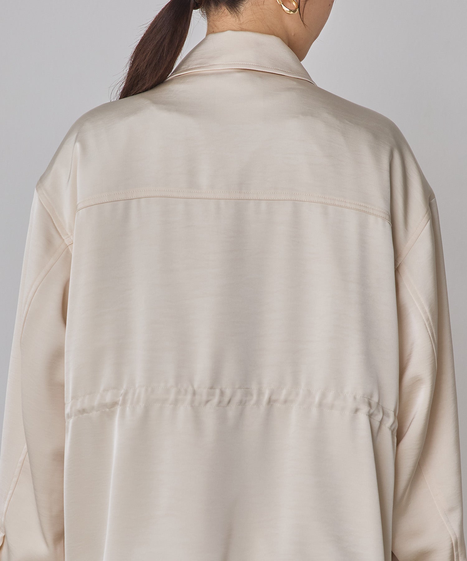 SATIN BIG POCKET LIGHT BLOUSON