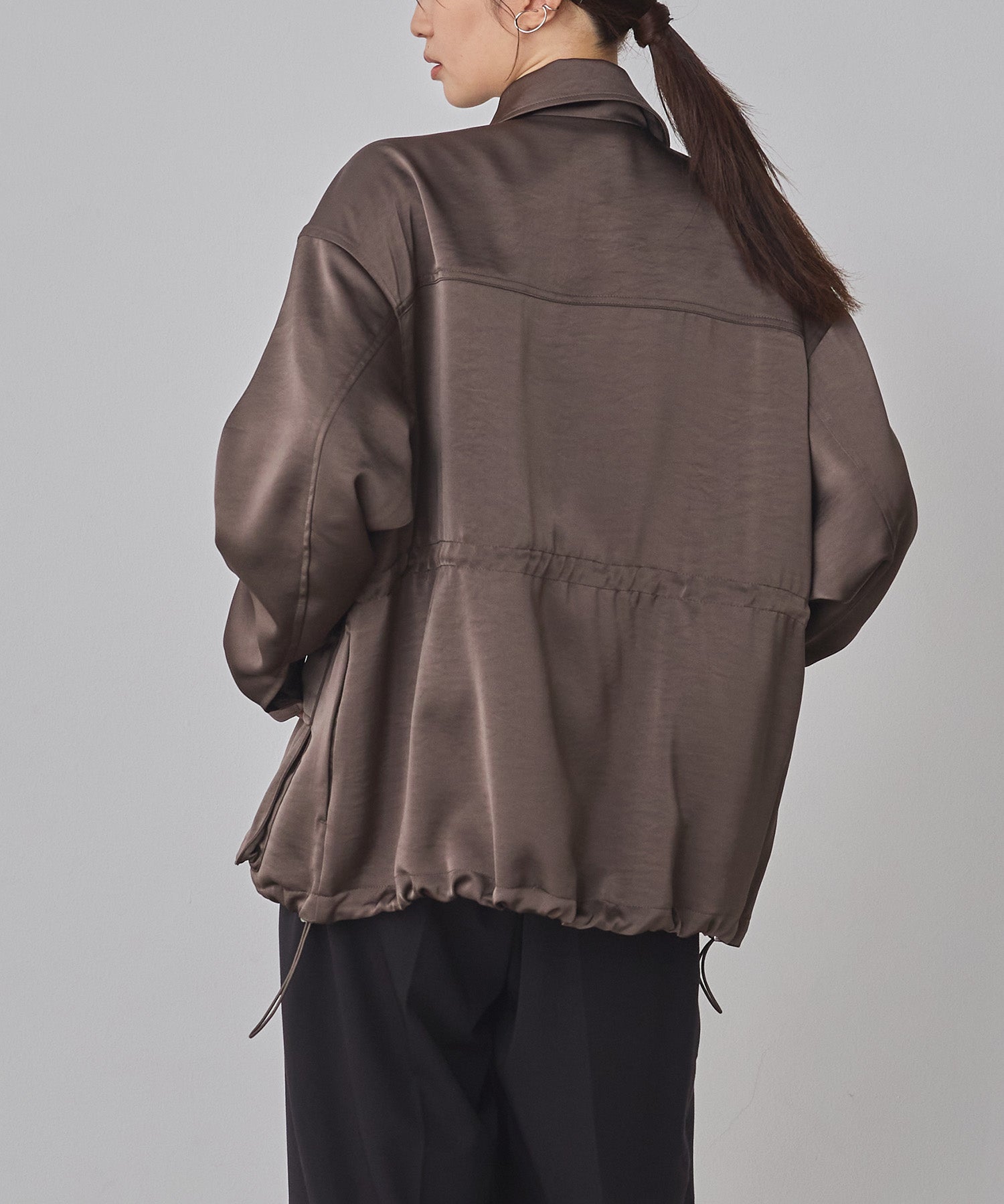 SATIN BIG POCKET LIGHT BLOUSON