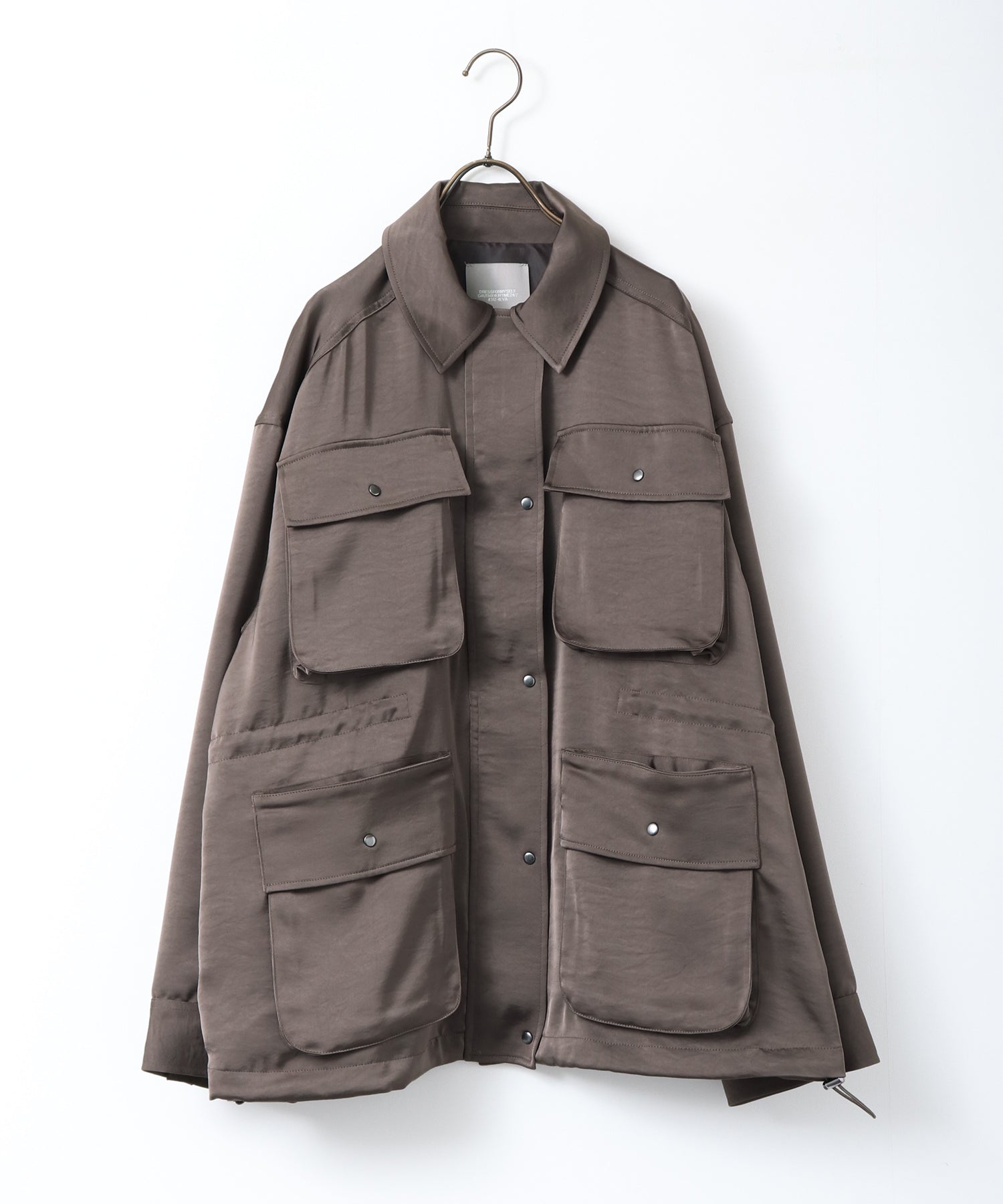 SATIN BIG POCKET LIGHT BLOUSON