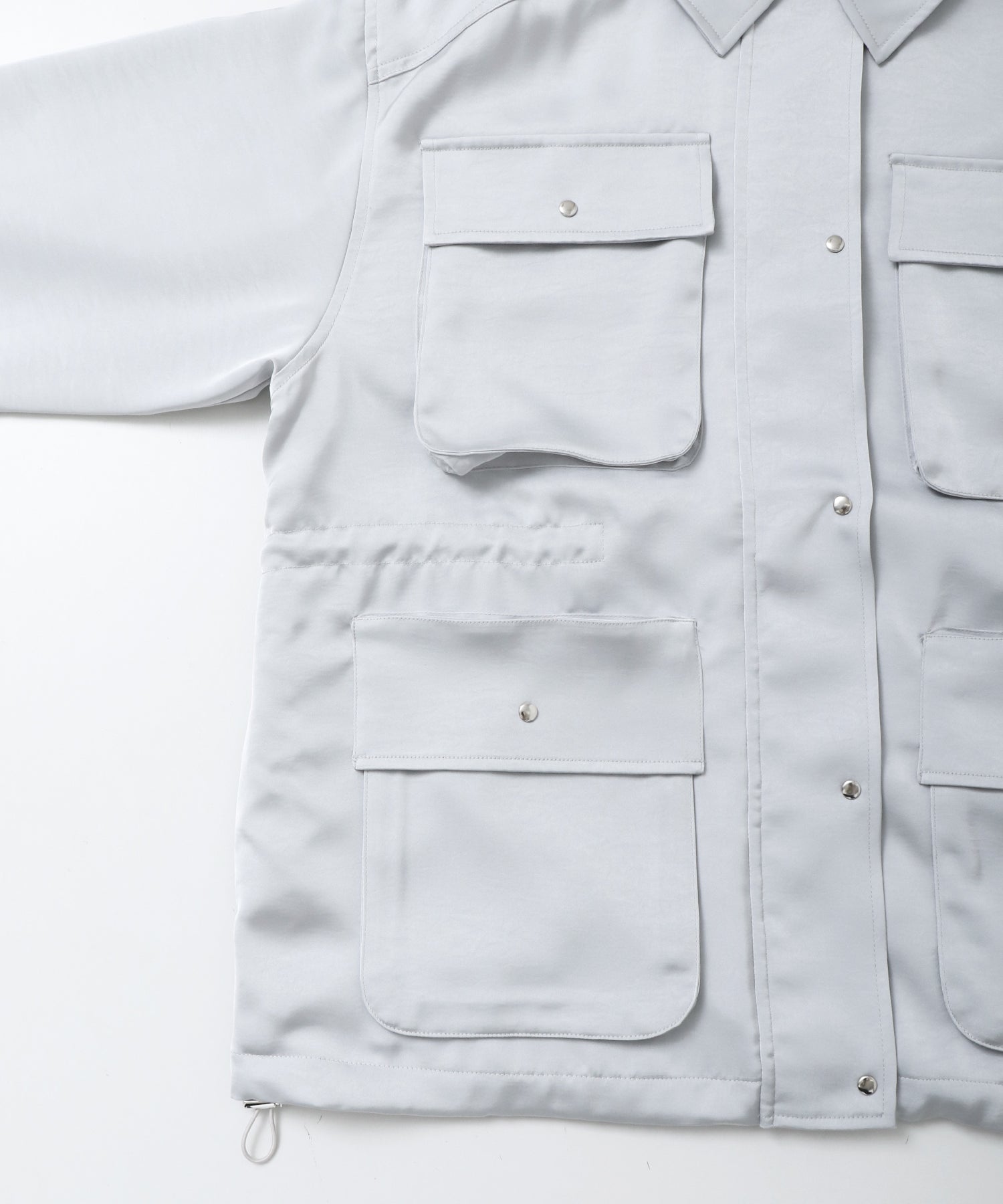 SATIN BIG POCKET LIGHT BLOUSON