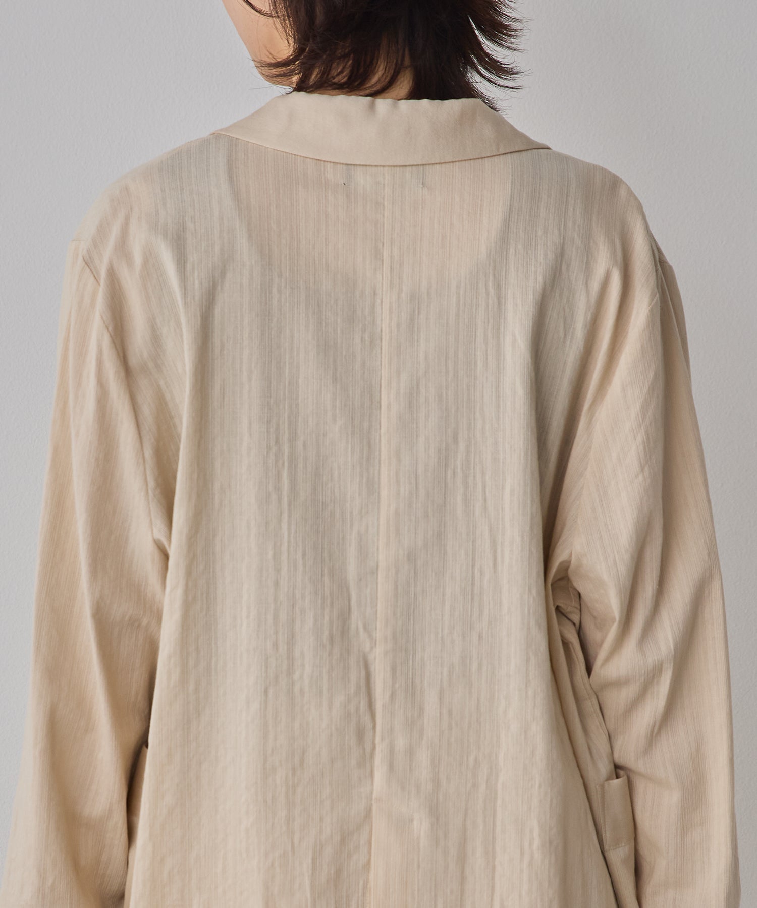 MIXED-FABRIC TAILORED JACKET