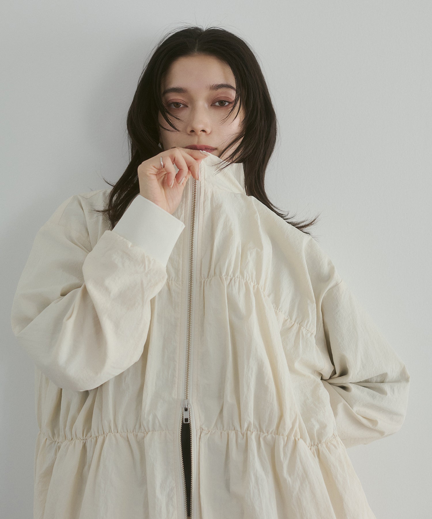 NYLON DOUBLE ZIP BLOUSON