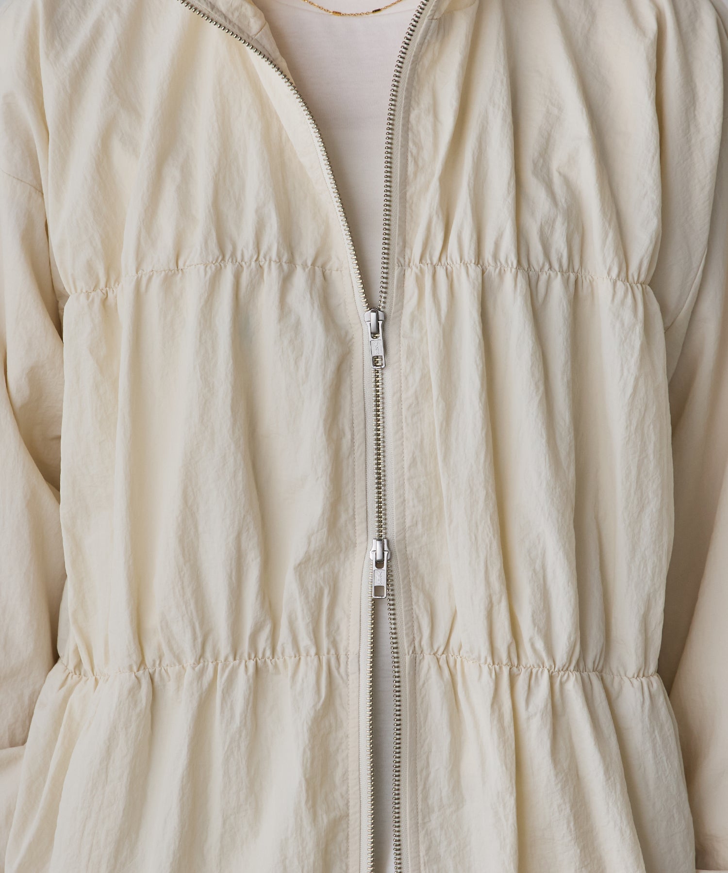 NYLON DOUBLE ZIP BLOUSON