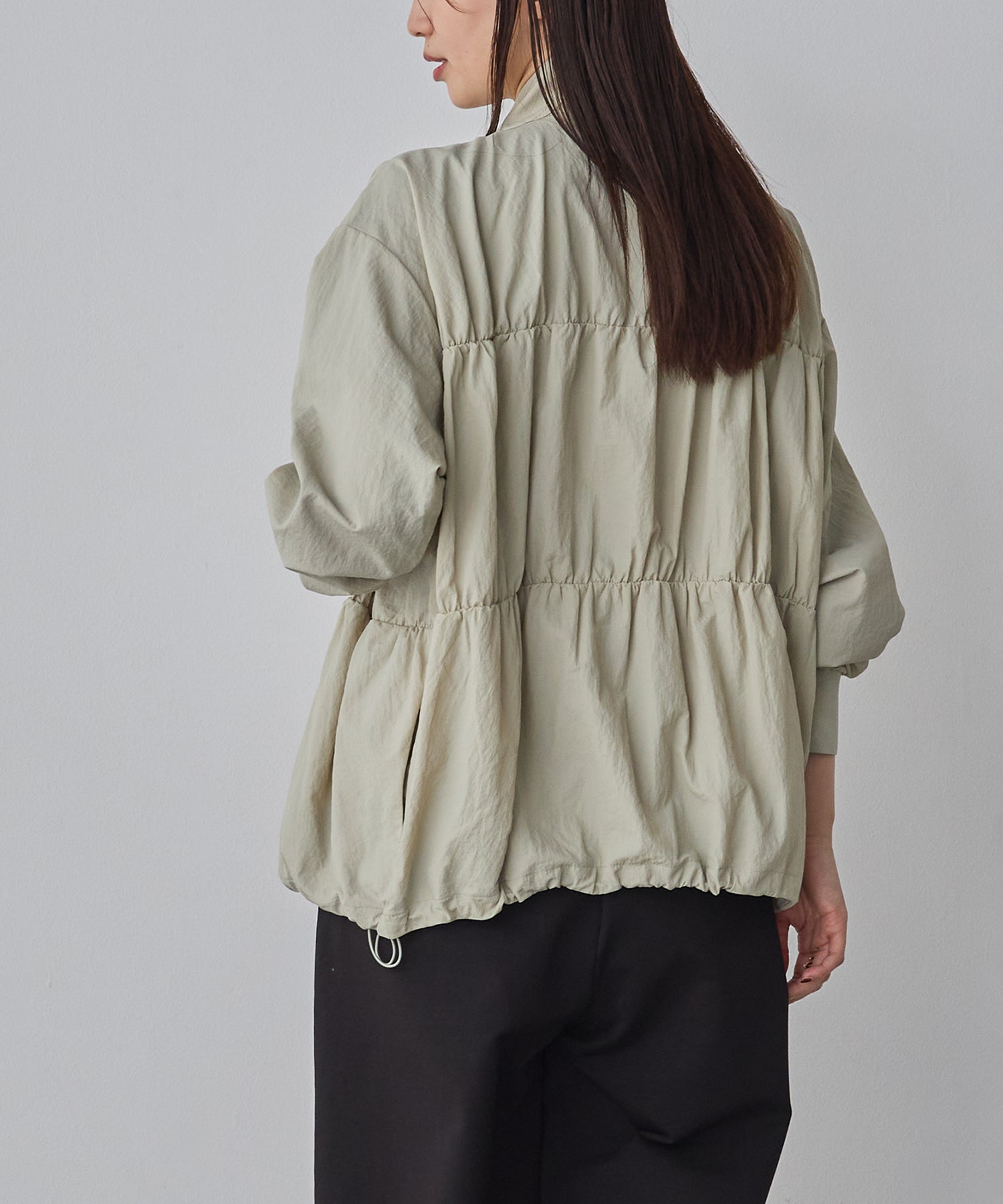 NYLON DOUBLE ZIP BLOUSON