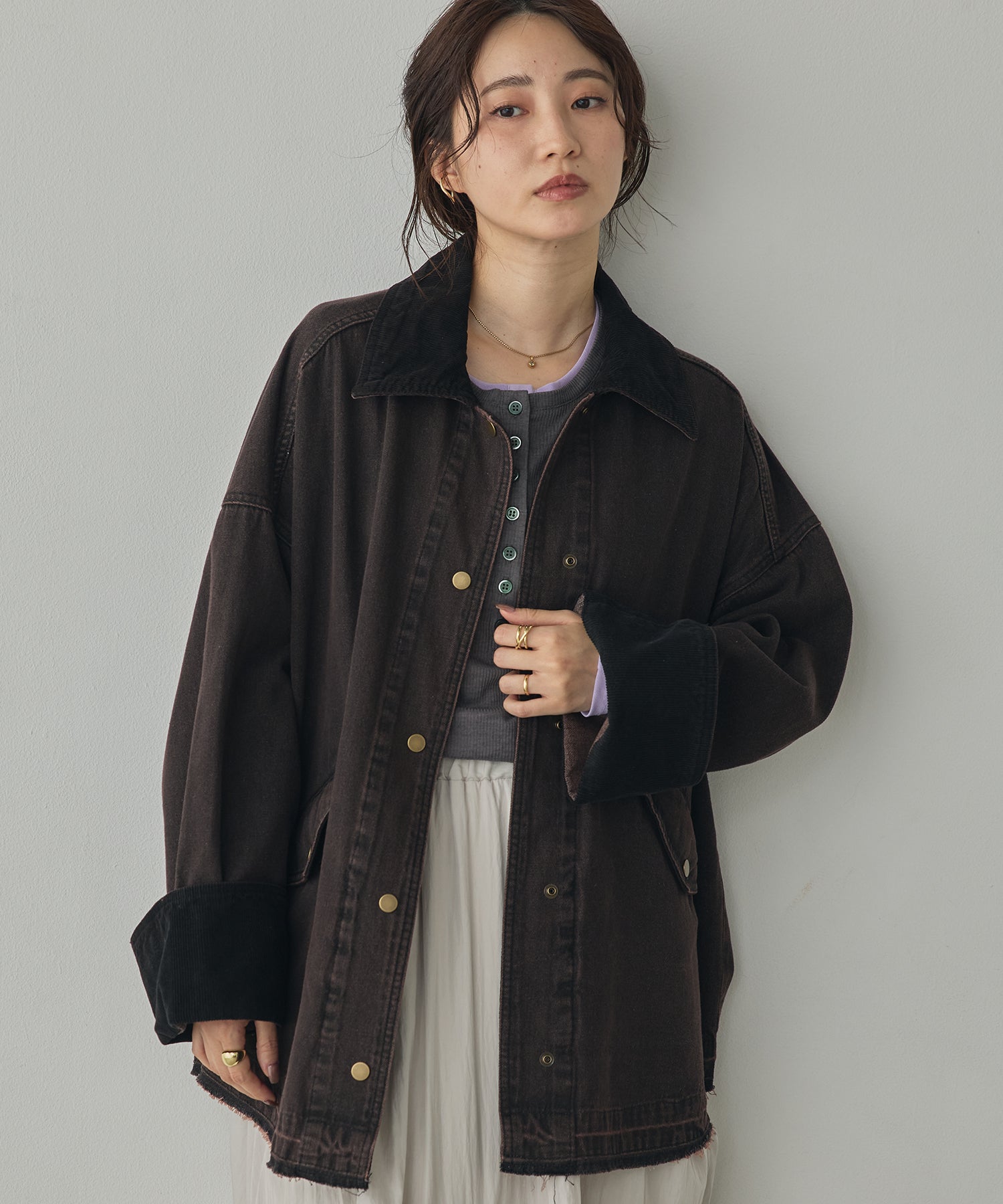 TWO-TONE DENIM JACKET