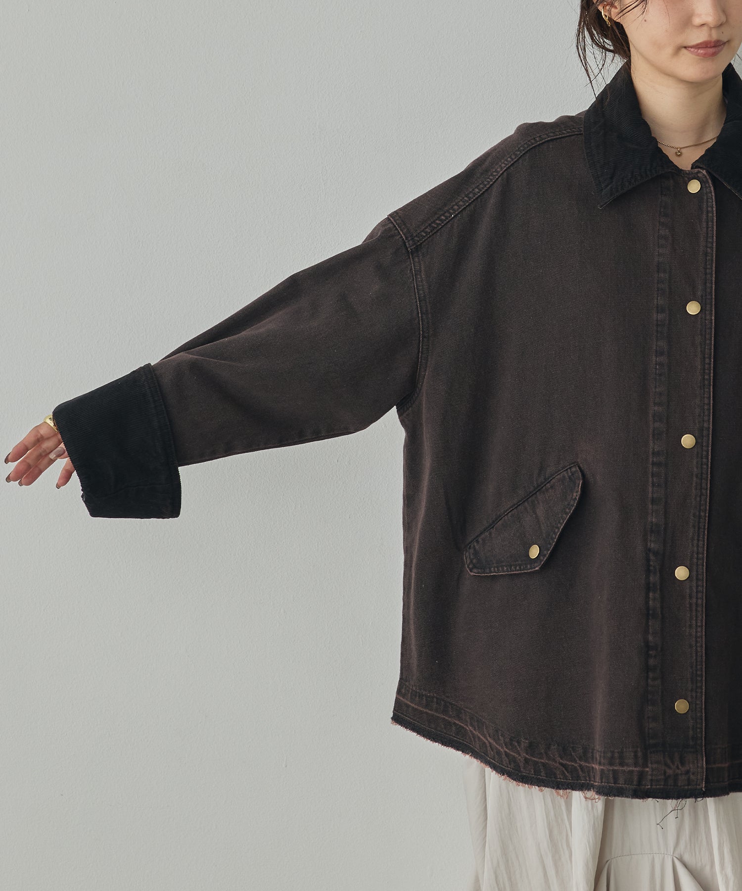 TWO-TONE DENIM JACKET