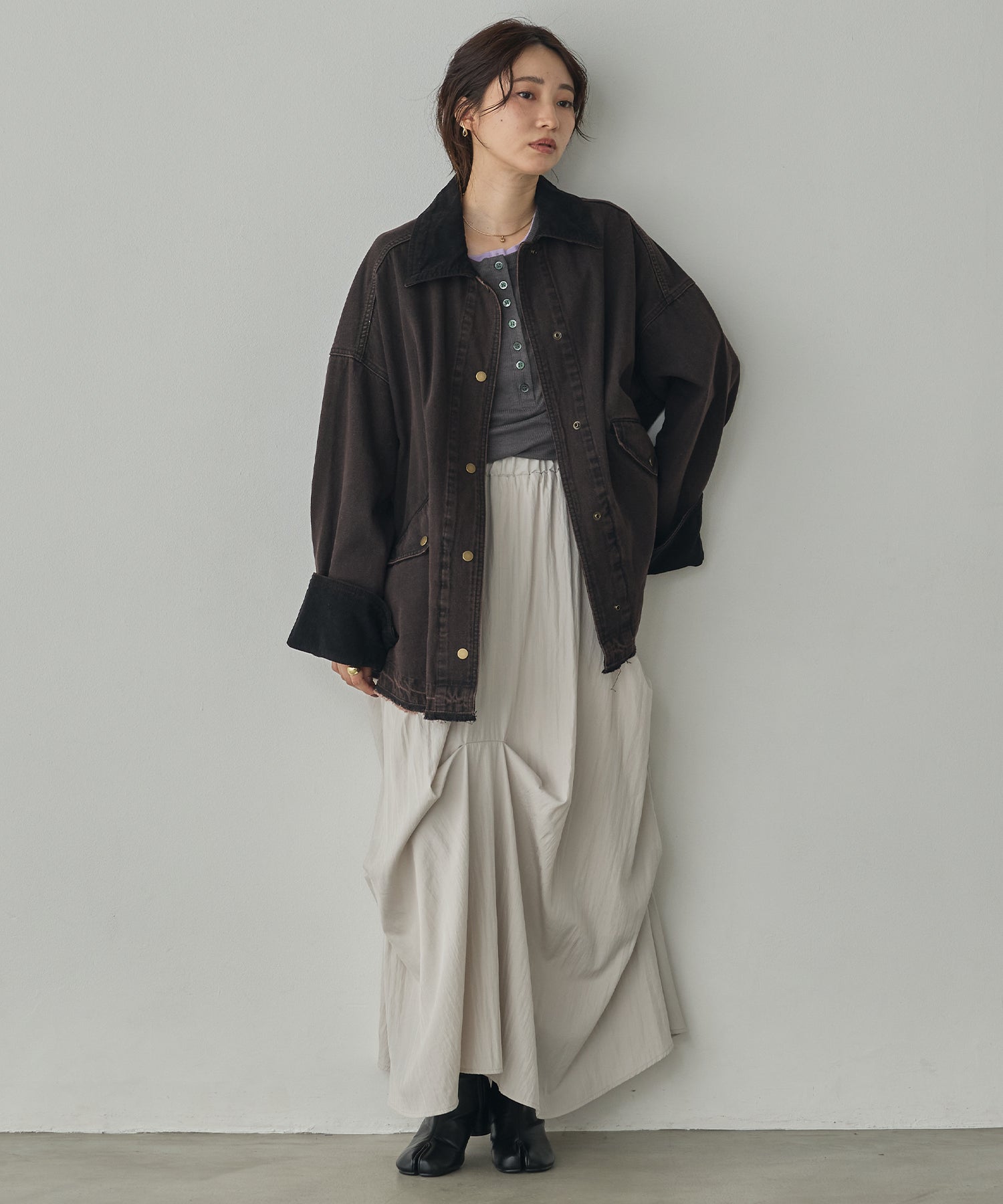 TWO-TONE DENIM JACKET