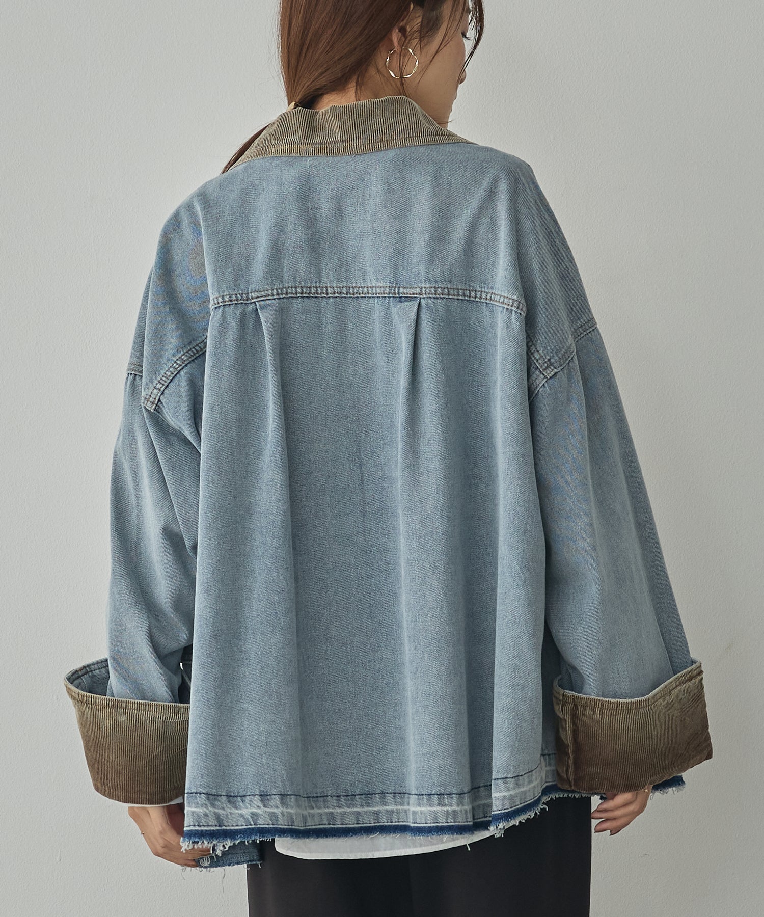 TWO-TONE DENIM JACKET