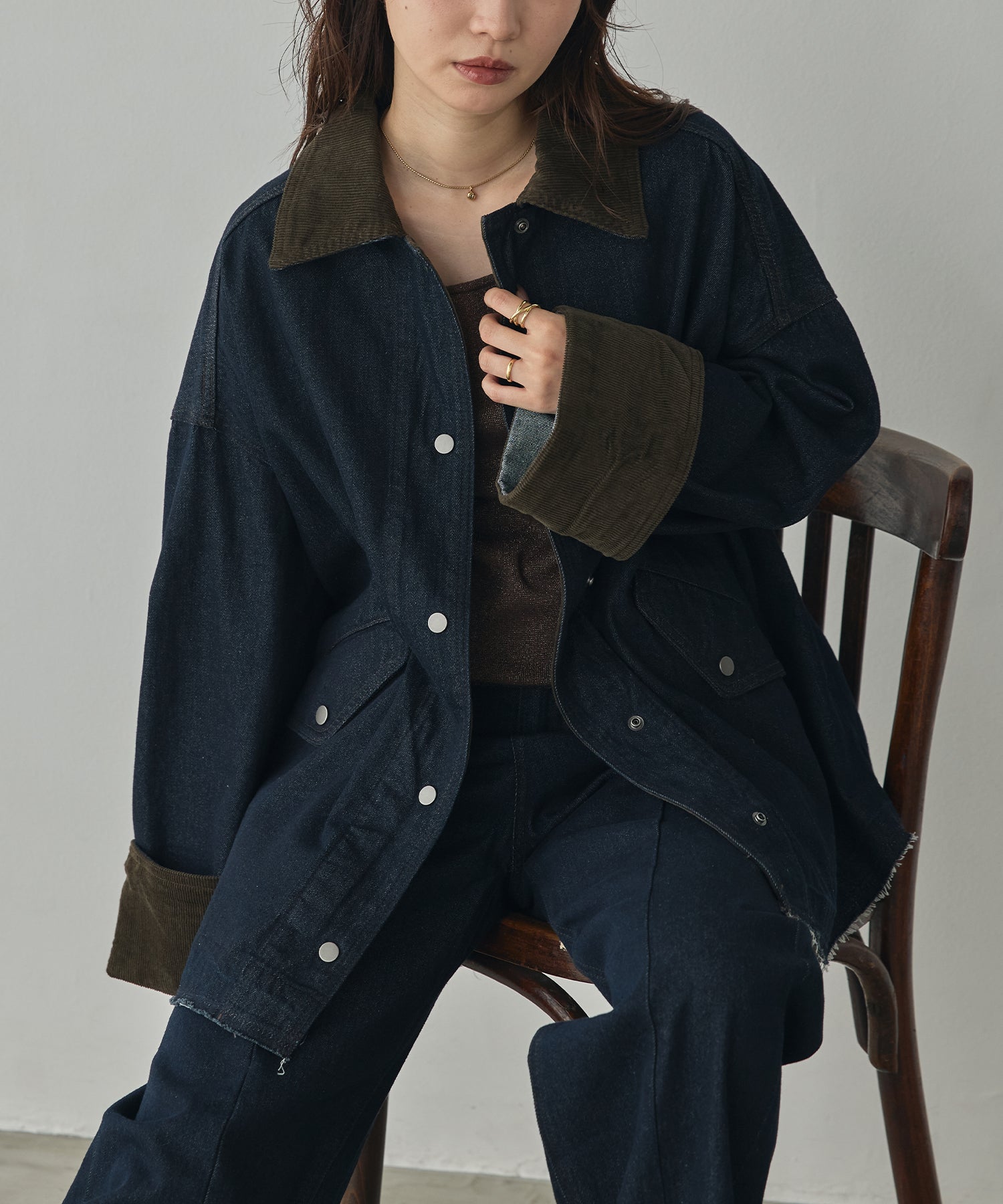 TWO-TONE DENIM JACKET