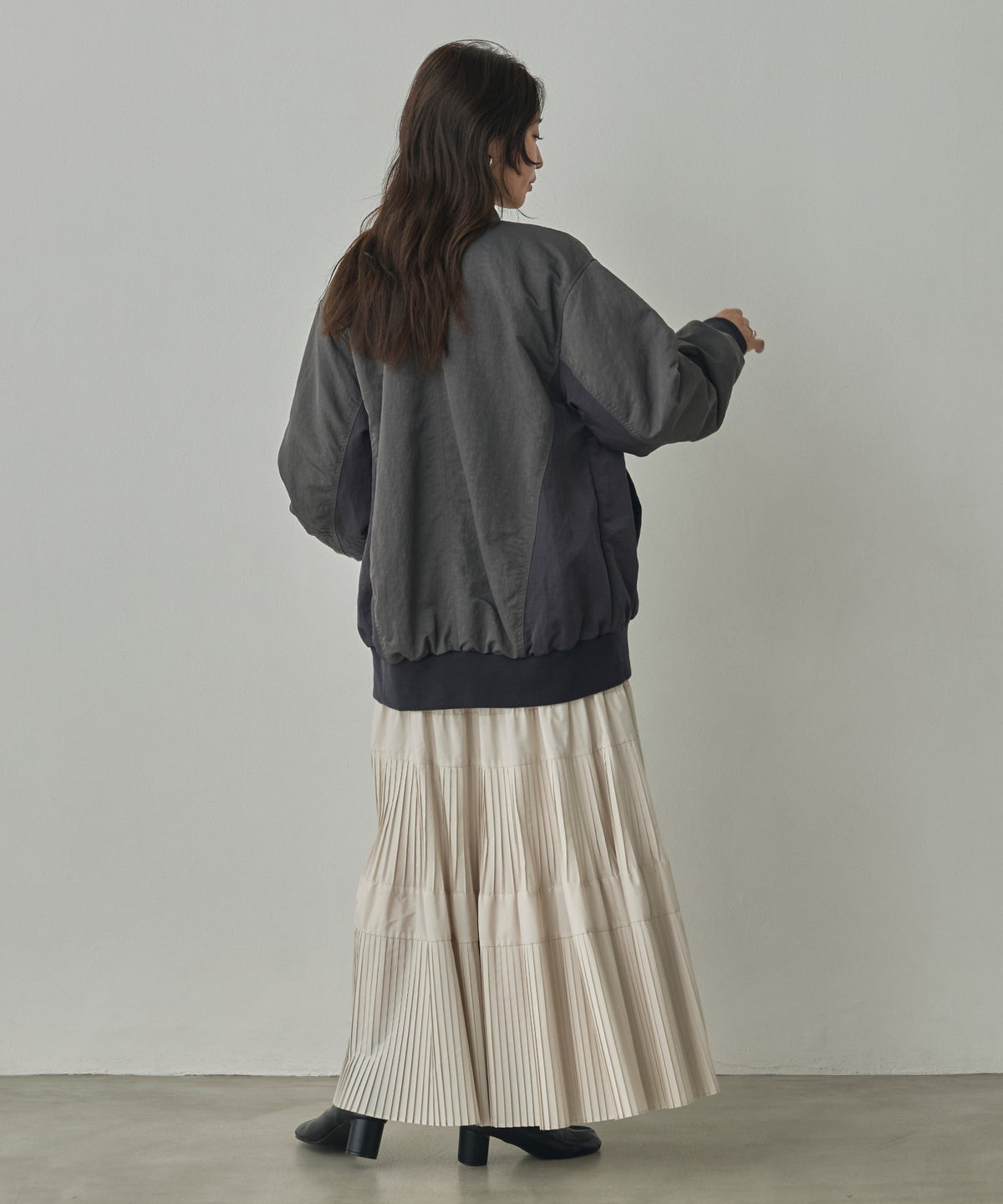 SUBTLE COLOURWAY NYLON MA-1 BOMBER JACKET