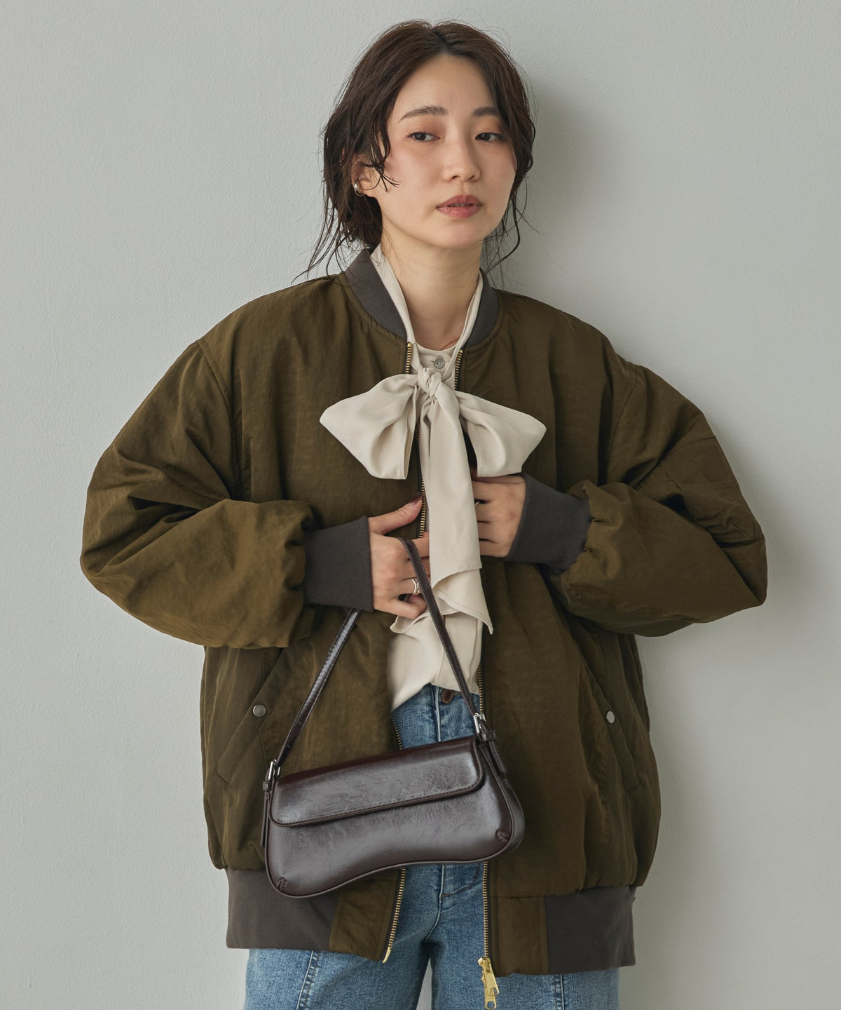 SUBTLE COLOURWAY NYLON MA-1 BOMBER JACKET