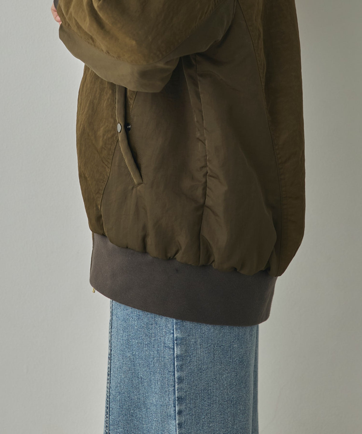 SUBTLE COLOURWAY NYLON MA-1 BOMBER JACKET