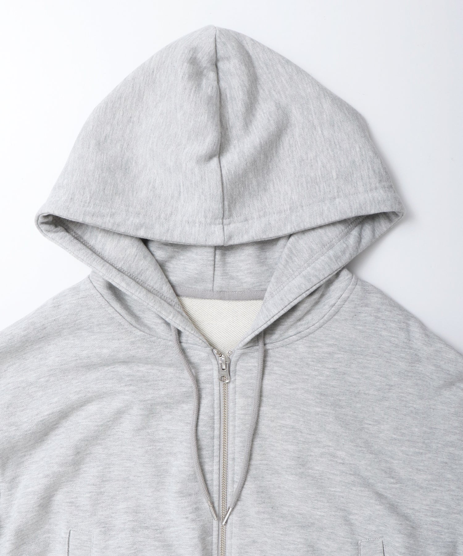 LAME DOUBLE ZIP HOODIE