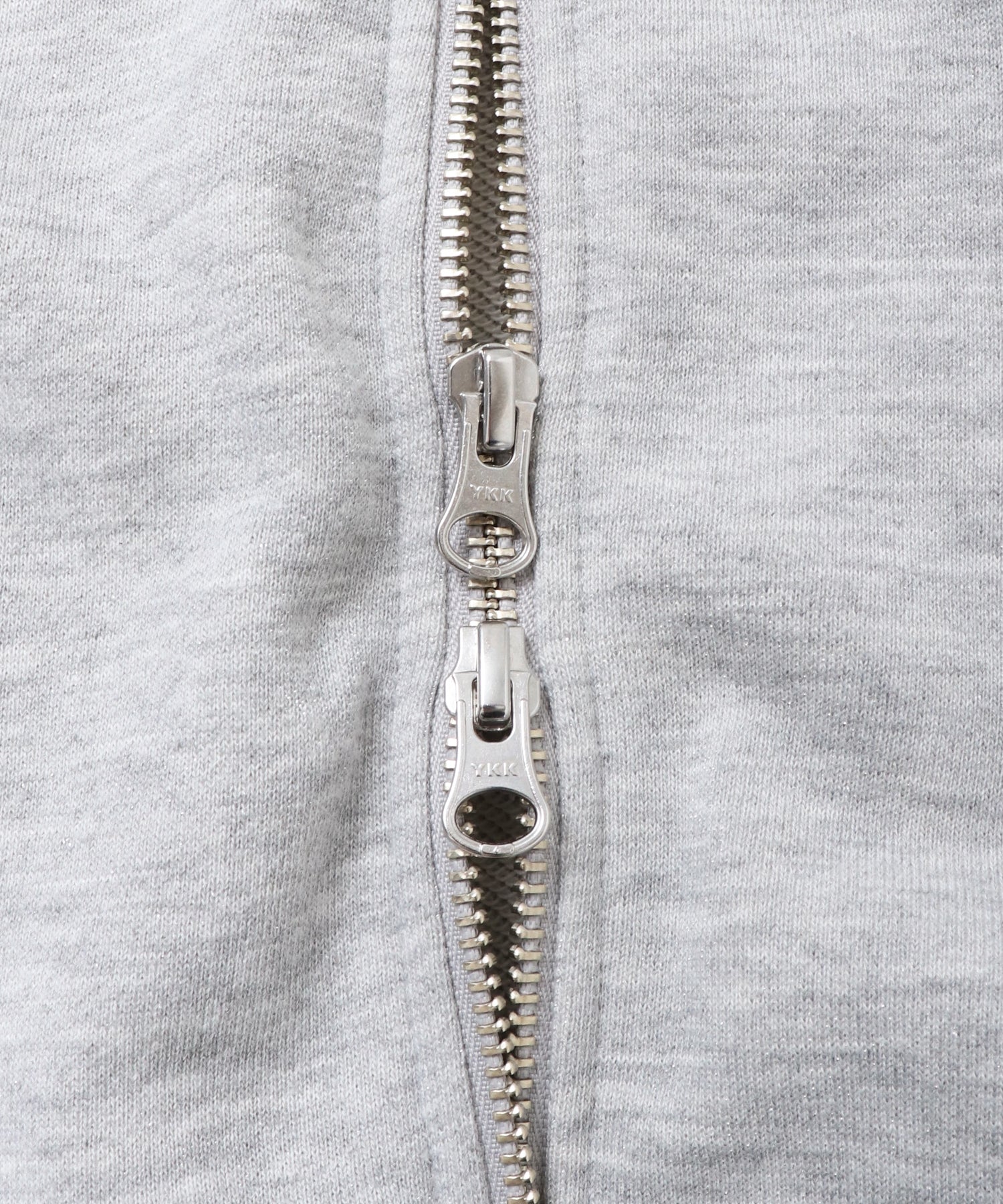 LAME DOUBLE ZIP HOODIE