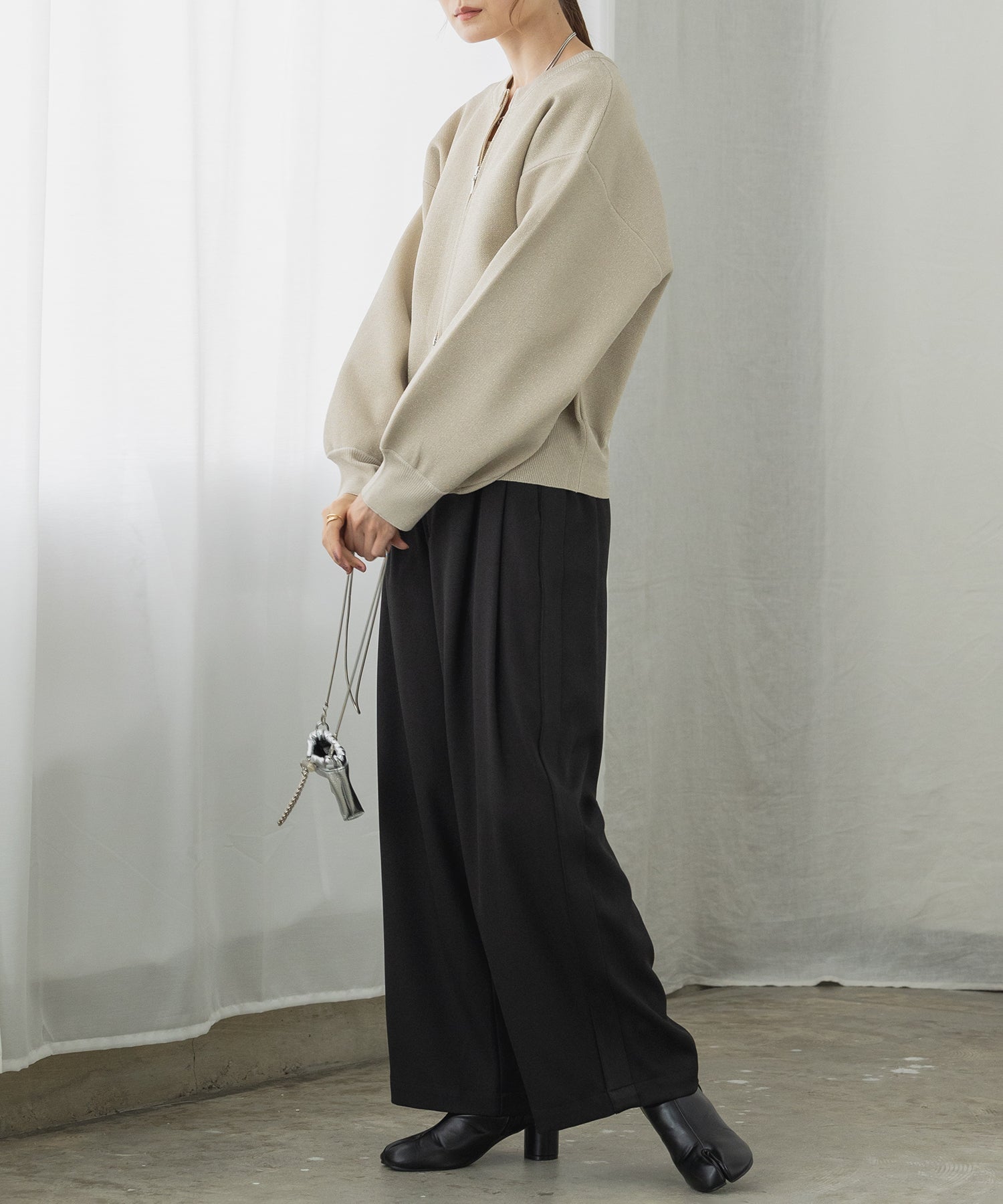 【WEB限定/別注】ジップショートカーディガン