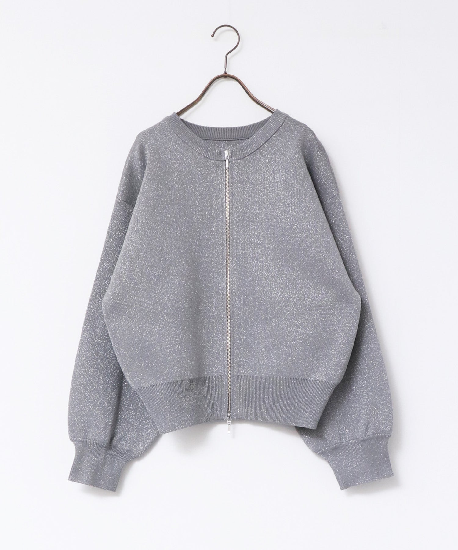 【WEB限定/別注】ジップショートカーディガン