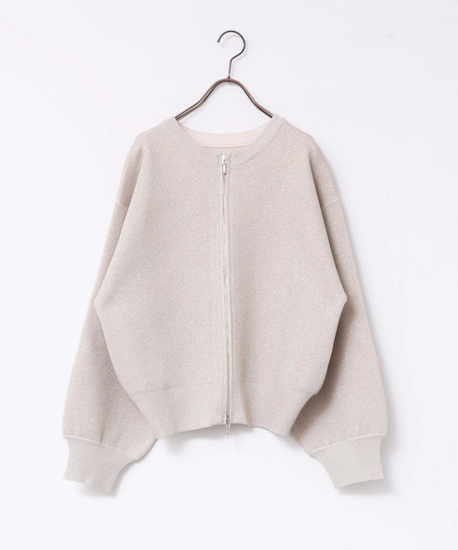 【WEB限定/別注】ジップショートカーディガン