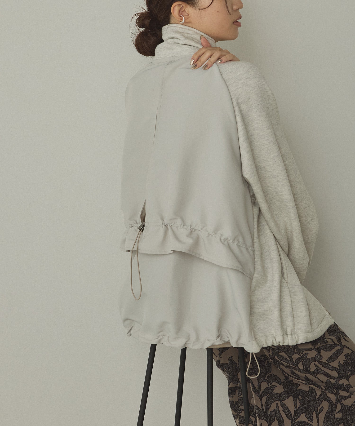 裏起毛 Wジップブルゾン