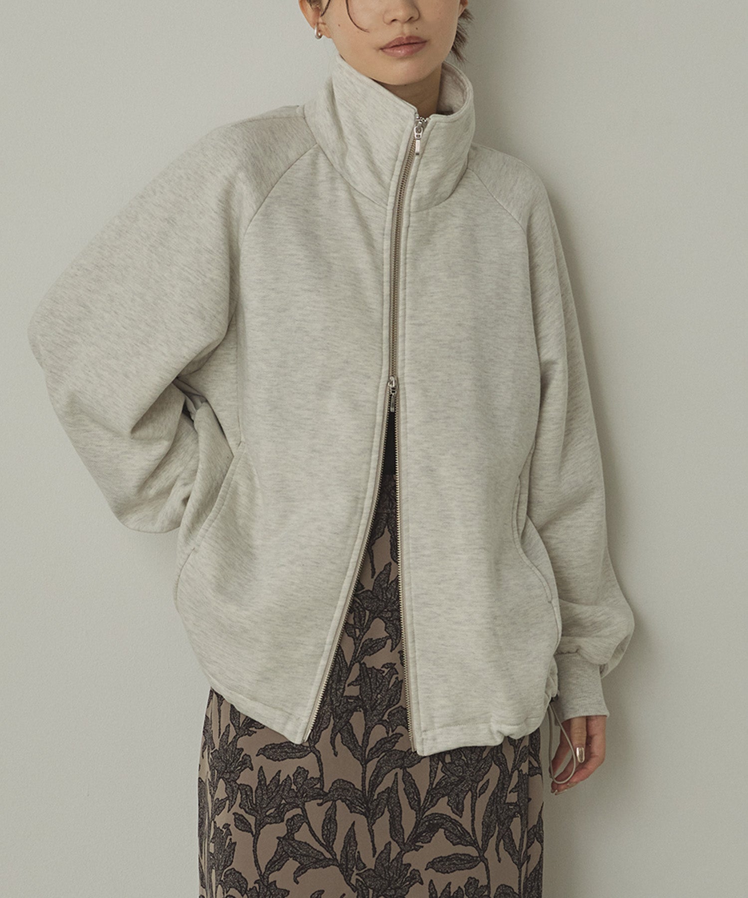 裏起毛 Wジップブルゾン