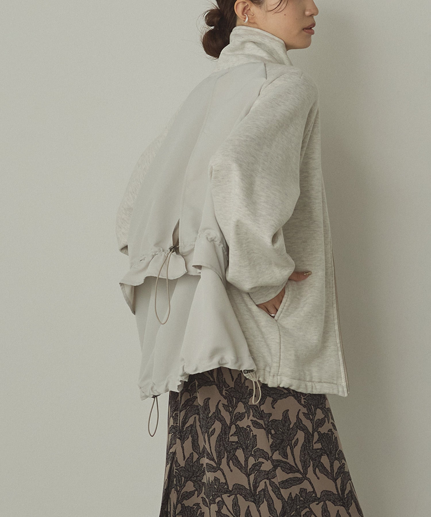 裏起毛 Wジップブルゾン