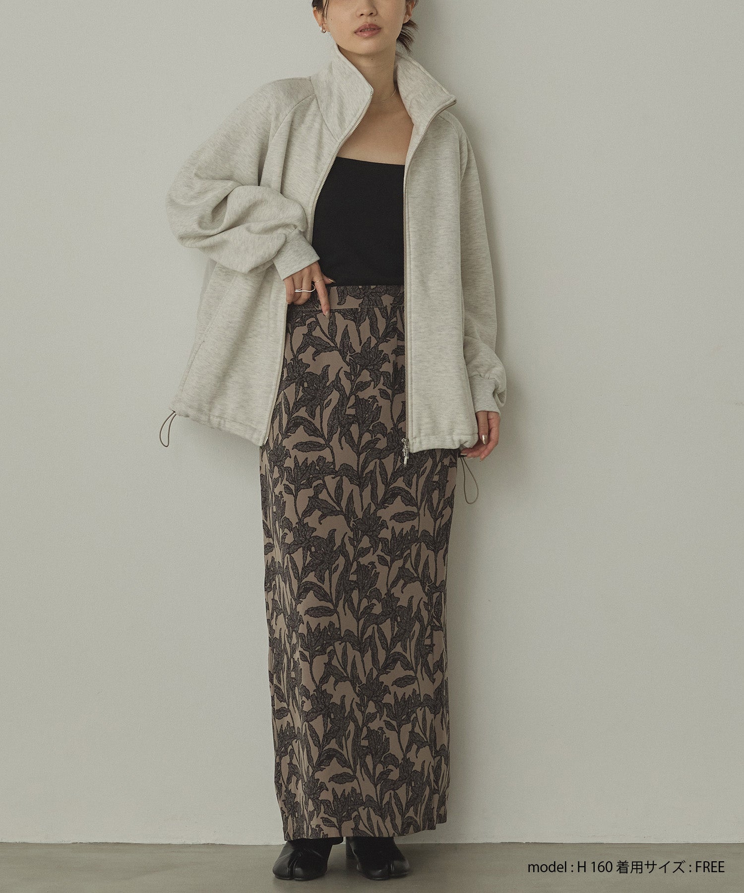 裏起毛 Wジップブルゾン