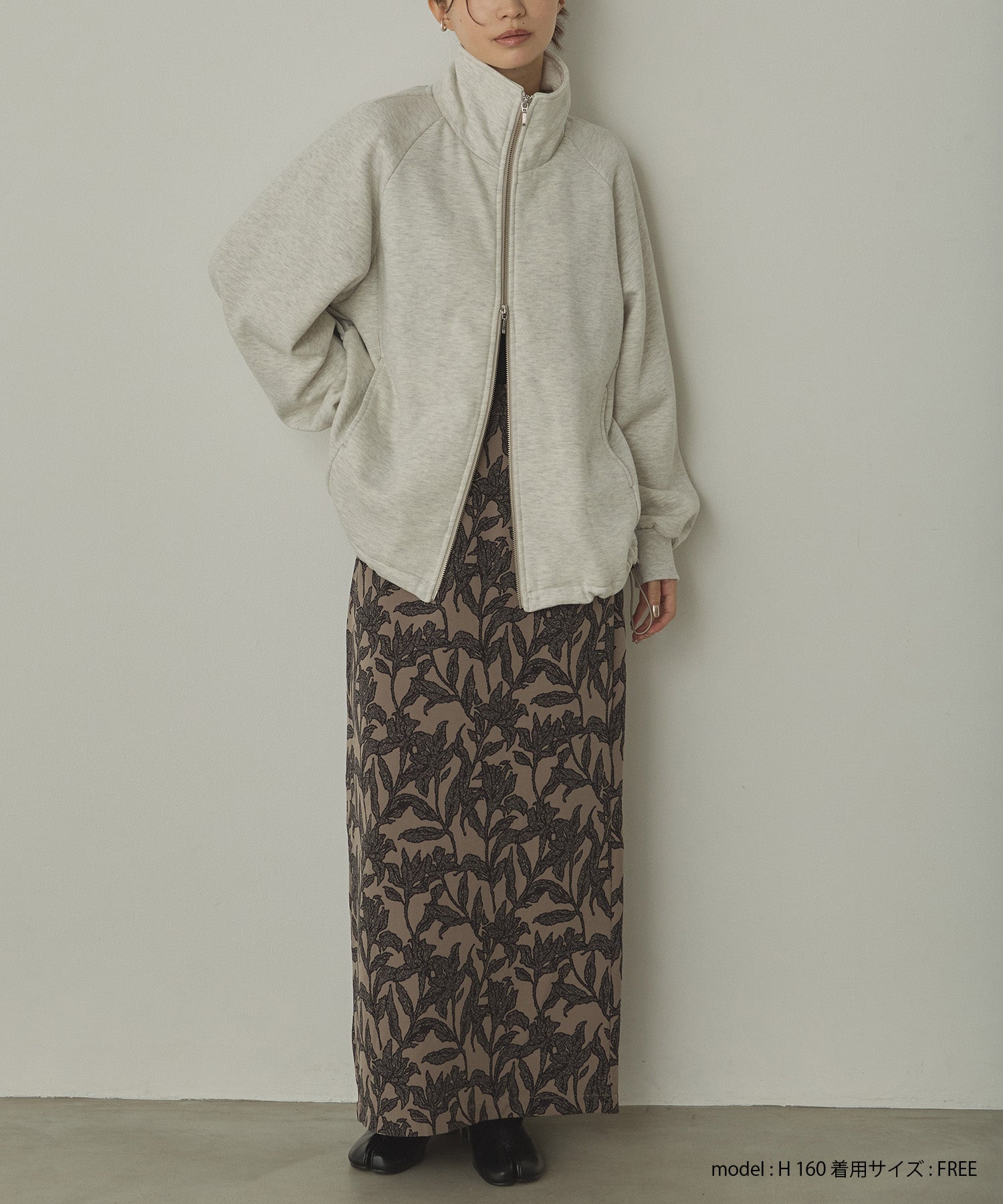 裏起毛 Wジップブルゾン