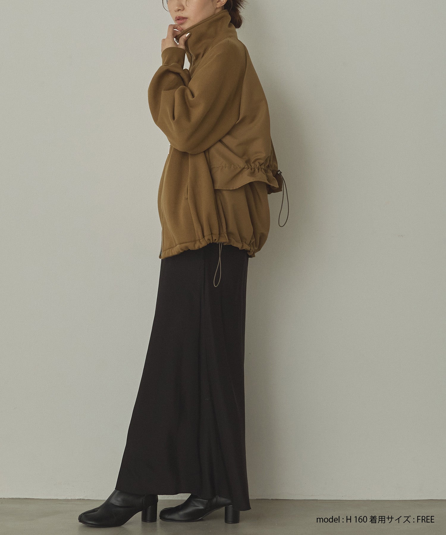 裏起毛 Wジップブルゾン