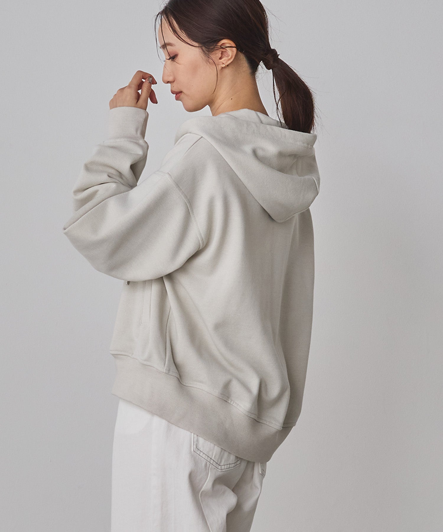LAME DOUBLE ZIP HOODIE