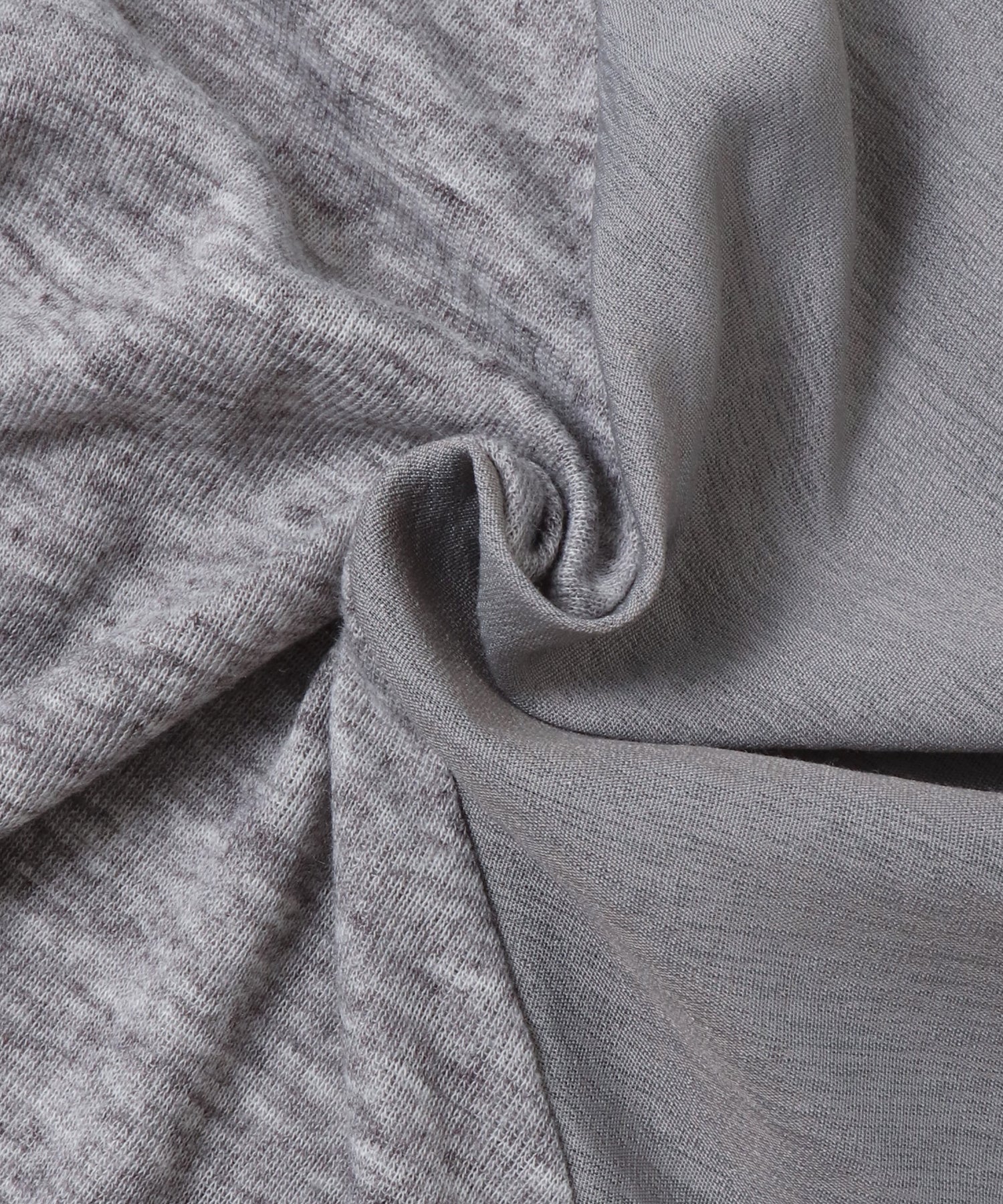 LIGHTWEIGHT KNIT DOCKING W-ZIP HOODIE