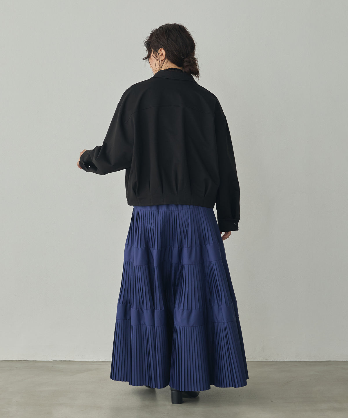 FLEECE-LINED TUCKED-COLLAR SHIRT JACKET