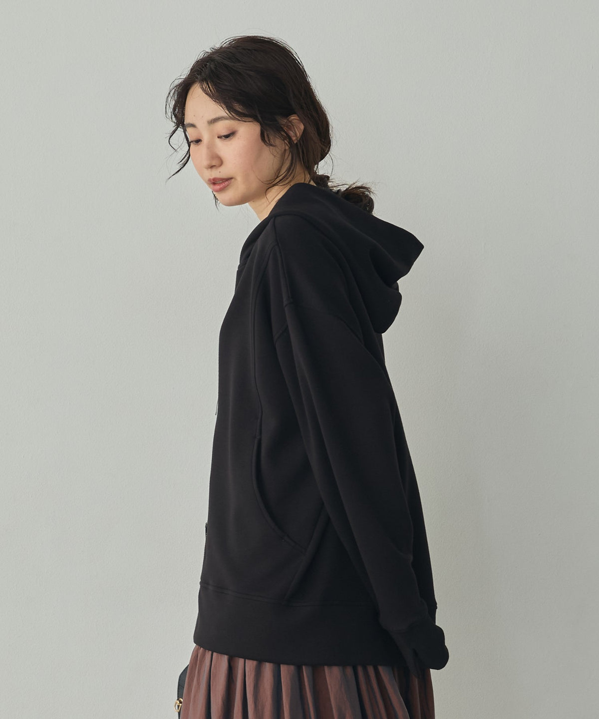 CARDBOARD ZIP-UP HOODIE