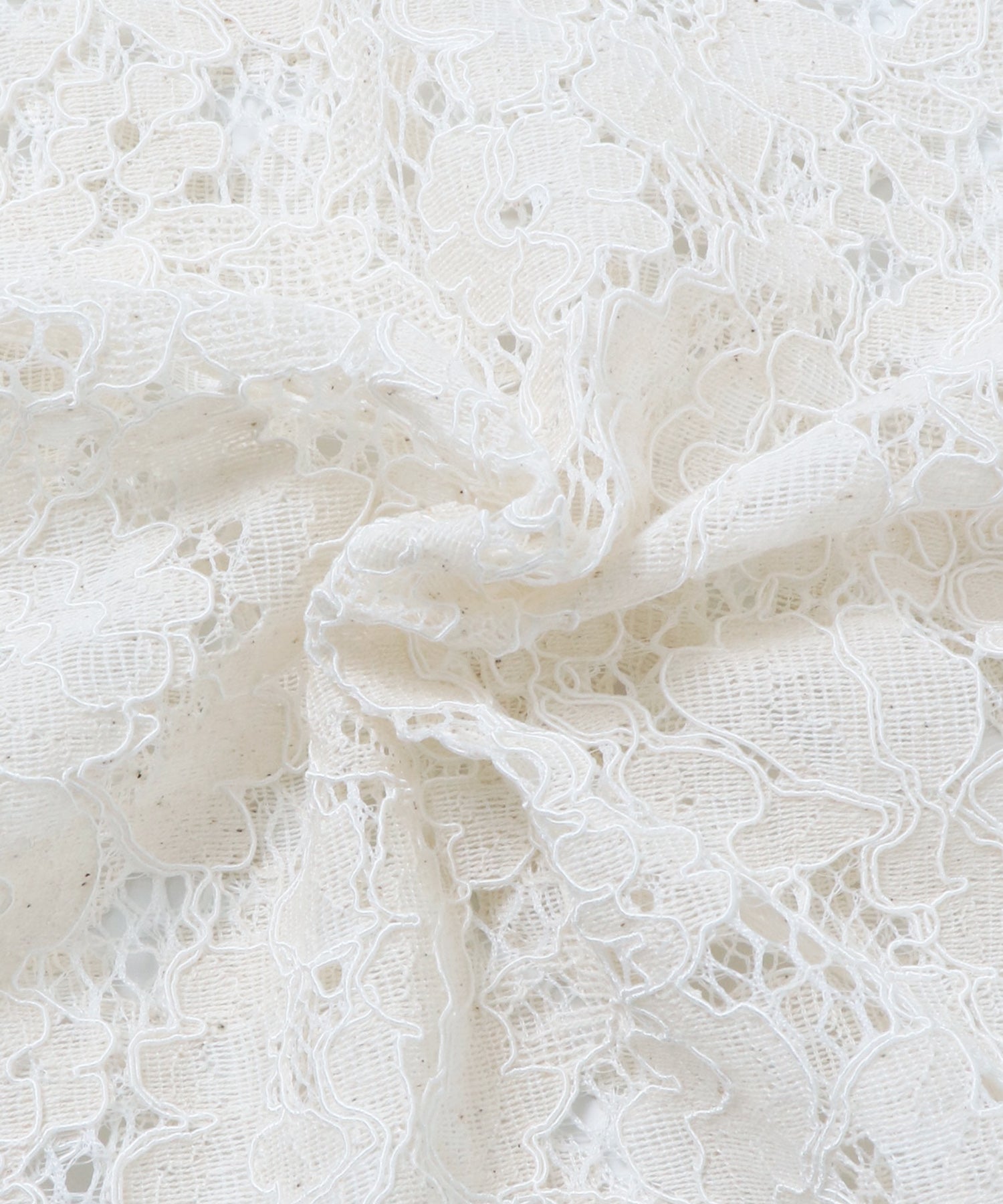 MESH-PATTERNED LACE HOODED CARDIGAN