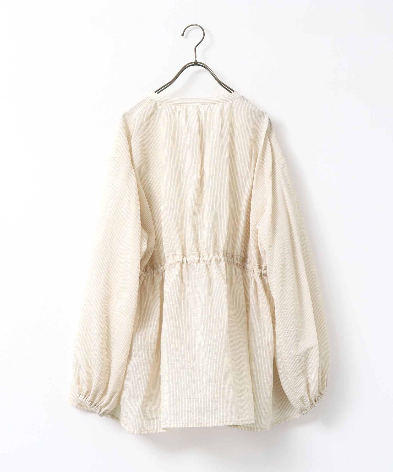 GROSGRAIN STRIPED CARDIGAN SHIRT