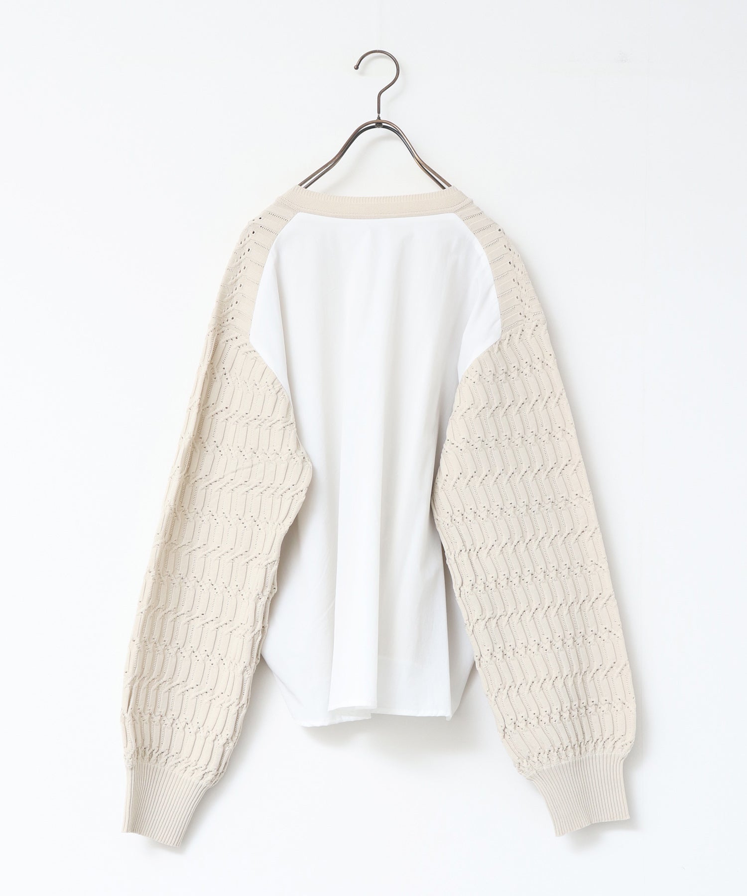 【新色追加】ニットドッキングカーディガン