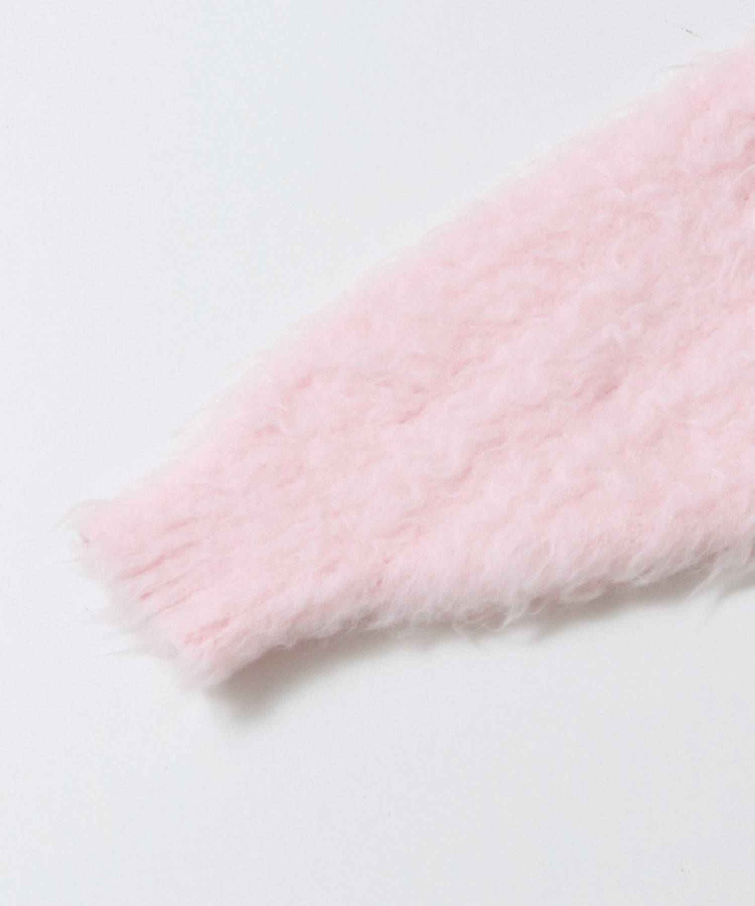 シャギー起毛 ショートカーデ