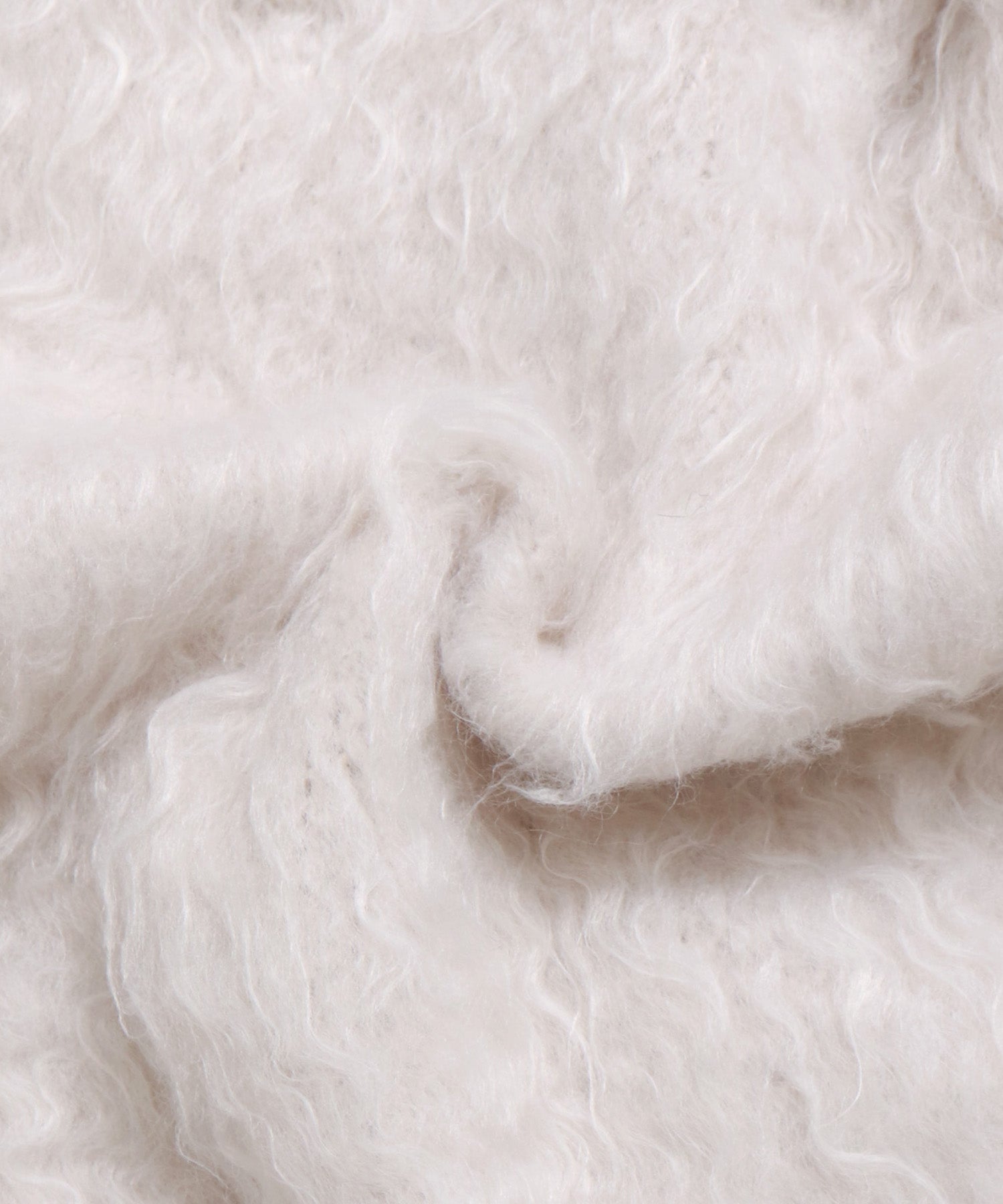 シャギー起毛 ショートカーデ