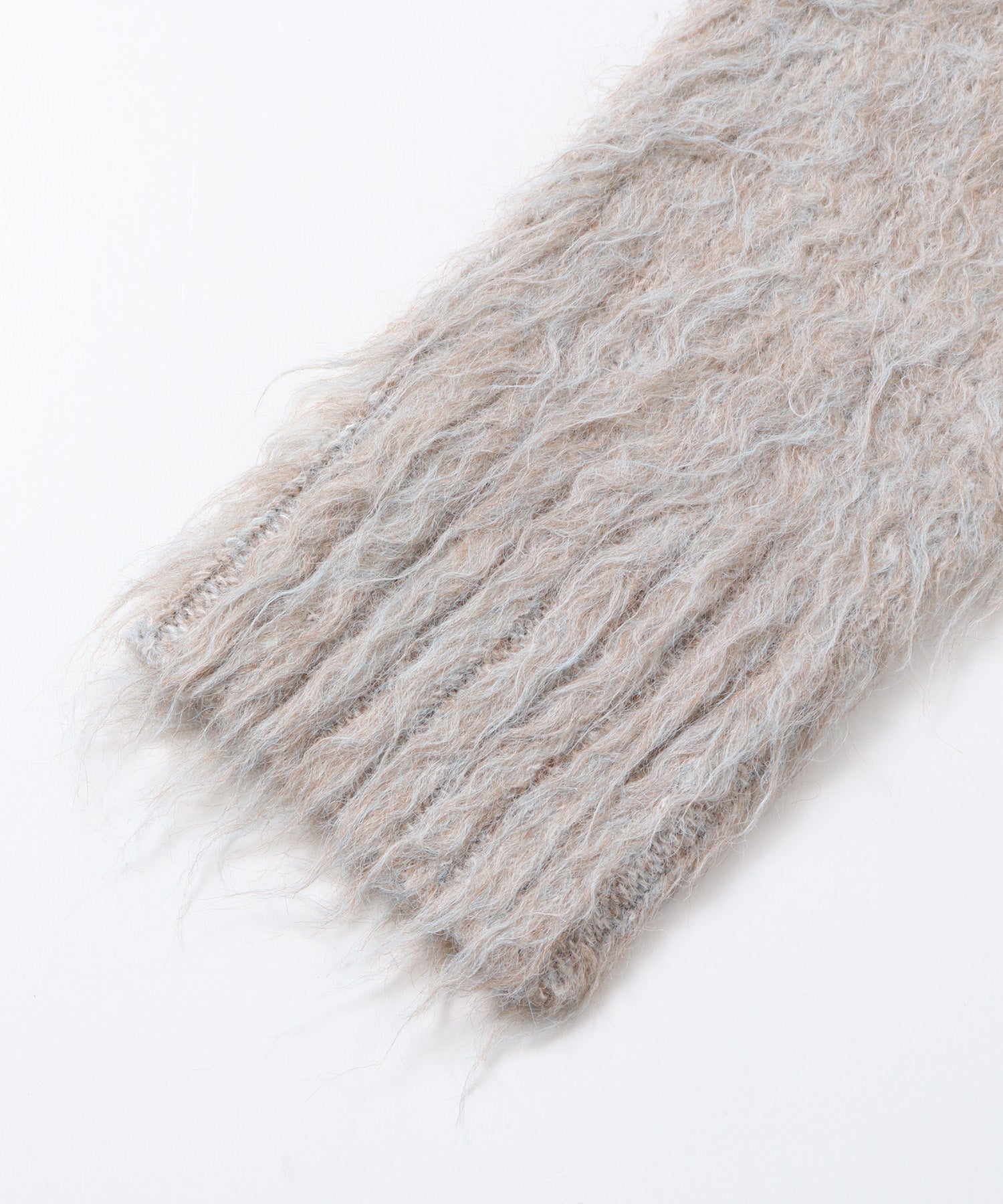 起毛シャギー ニットカーディガン