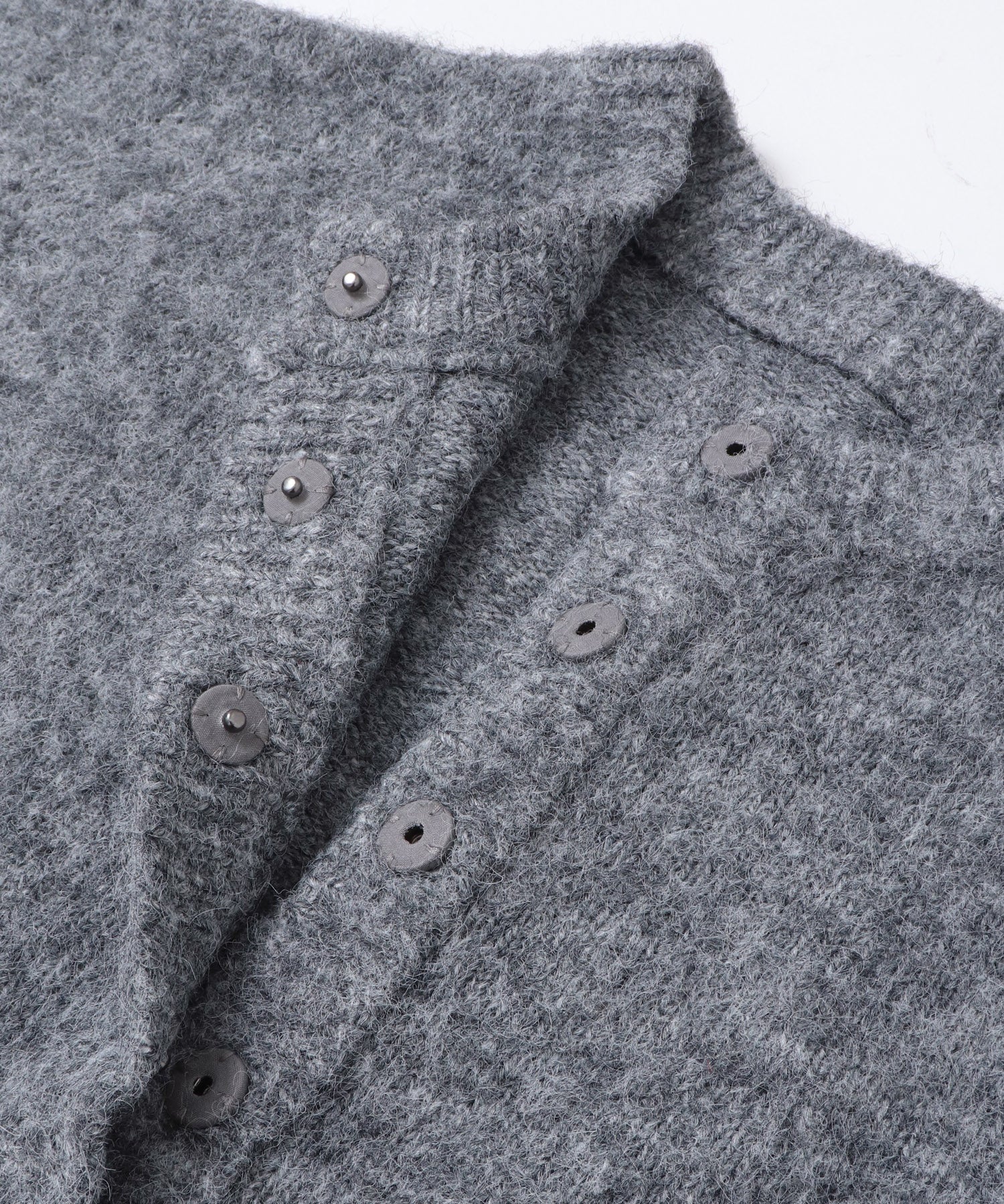 シャギー ミックスカラー起毛ニットカーディガン