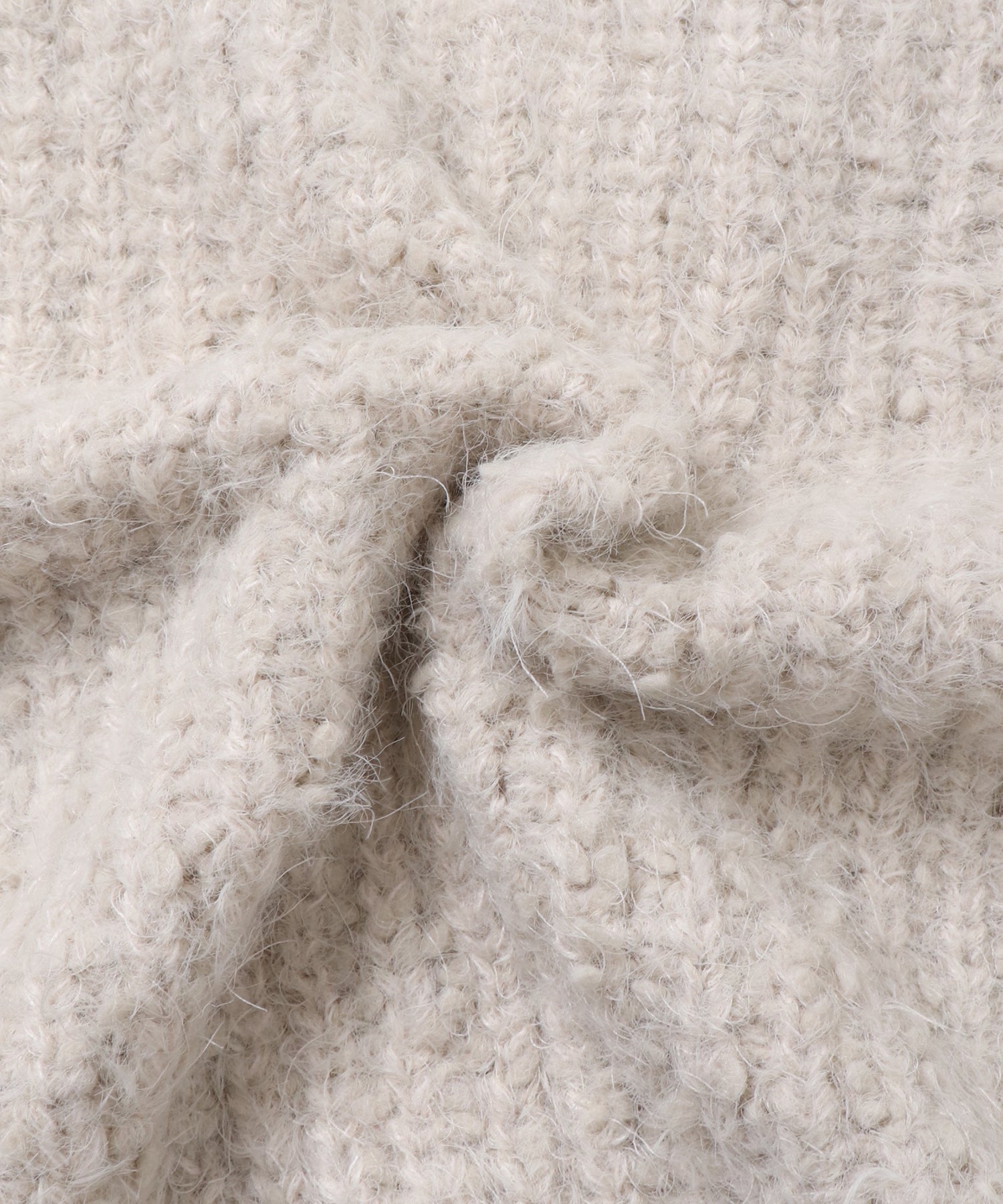 シャギー ニットカーディガン