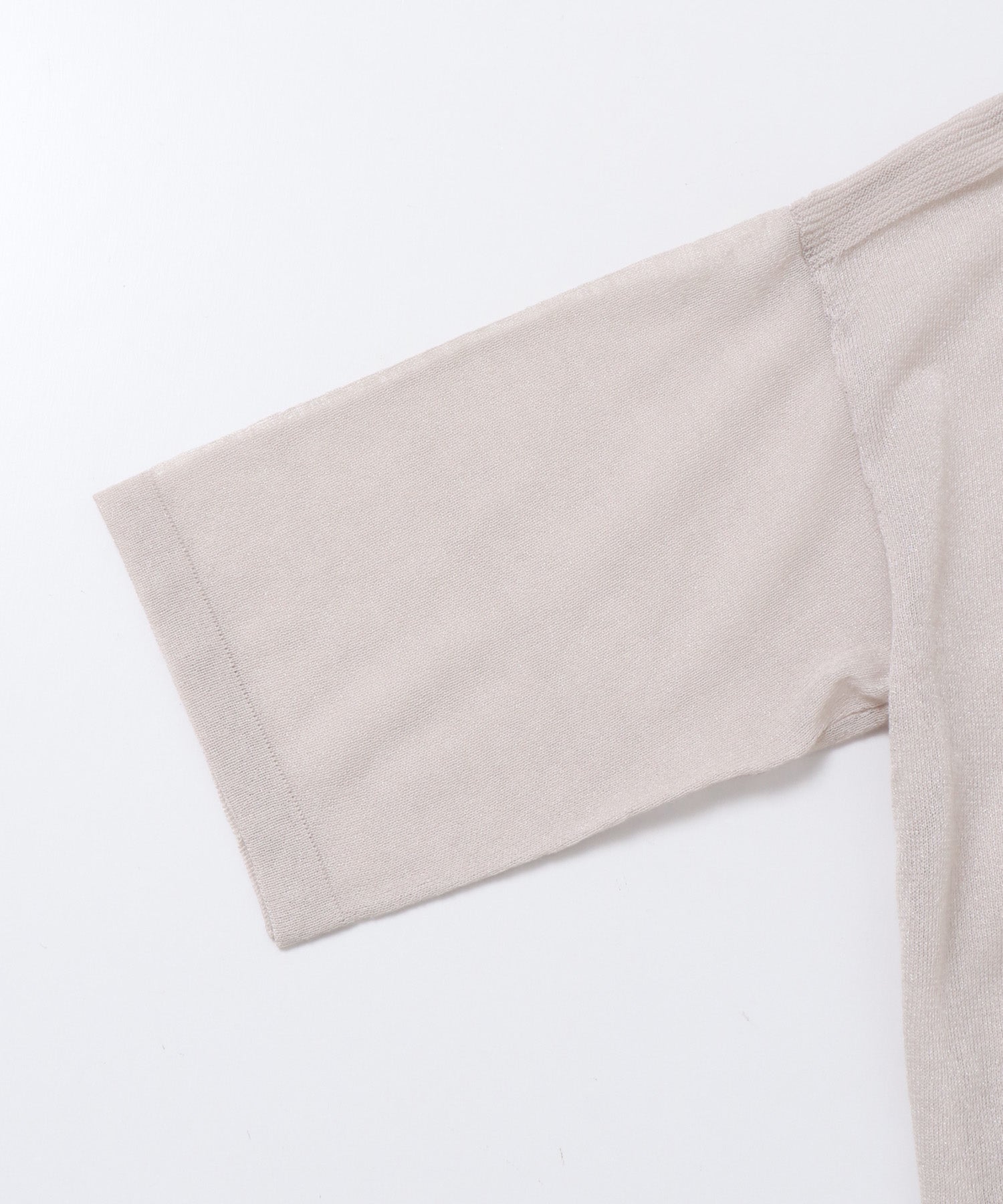 SHEER LAME KNIT SHIRT