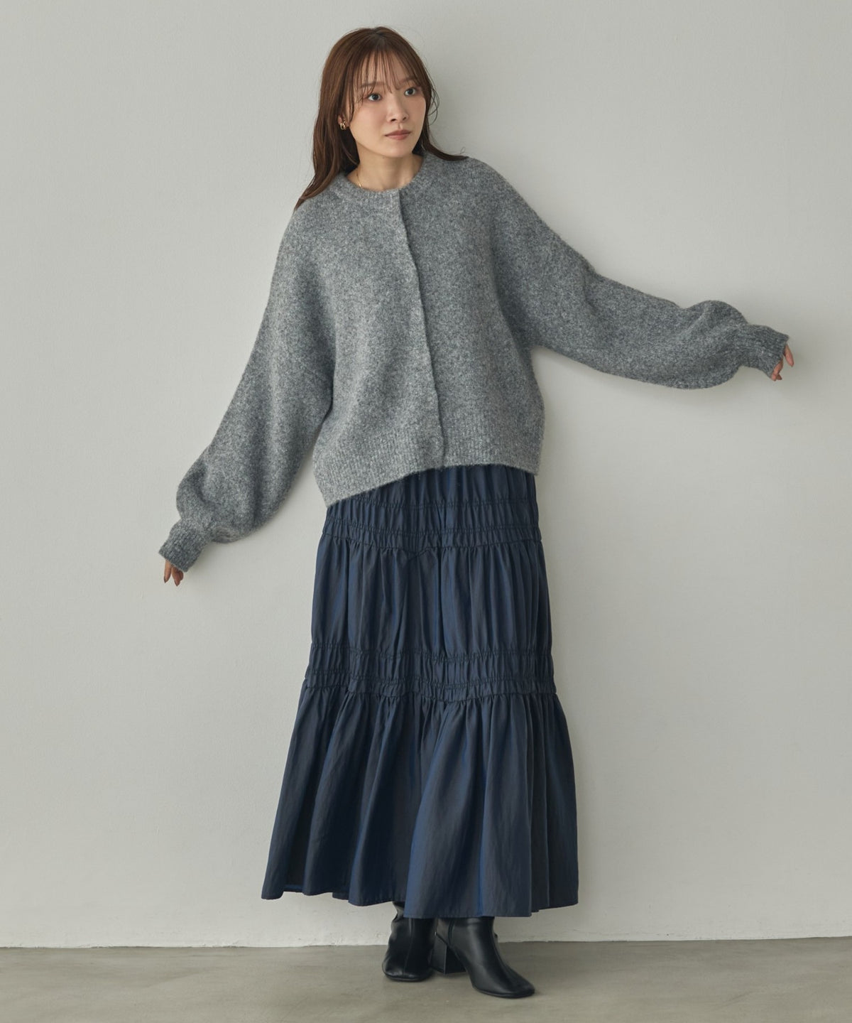 SHAGGY KNIT CARDIGAN