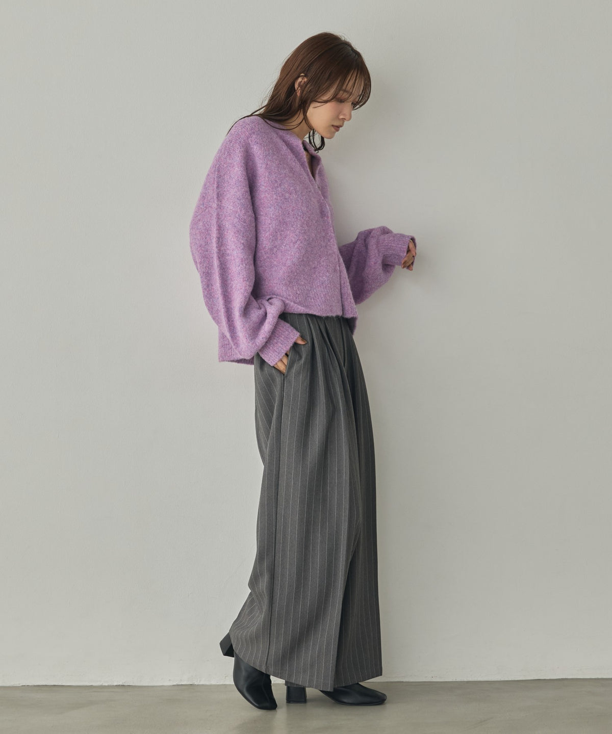 SHAGGY KNIT CARDIGAN
