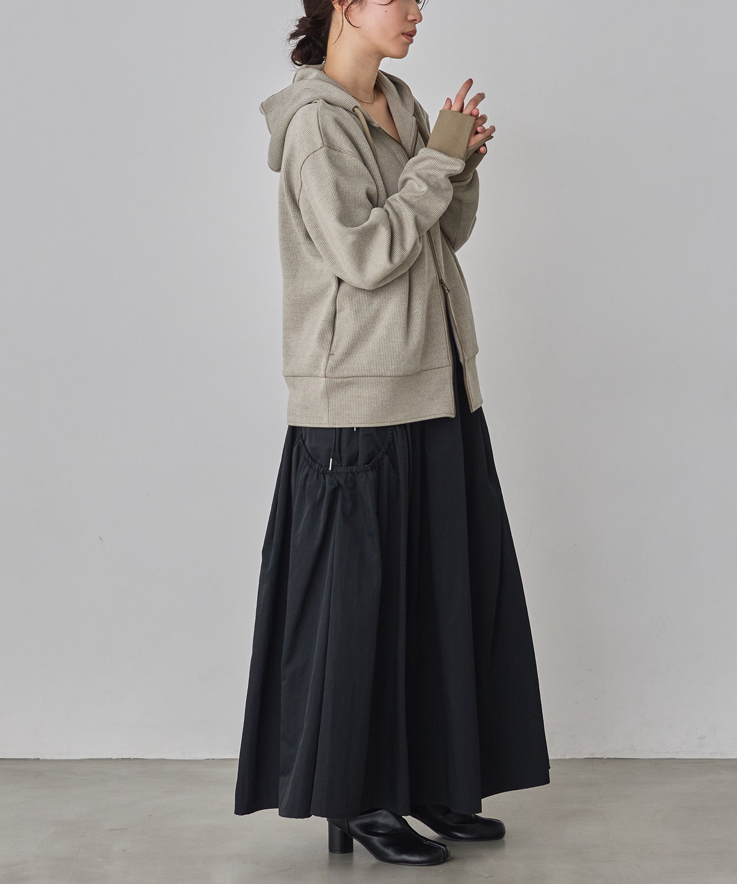 model : H160 着用サイズ : FREE