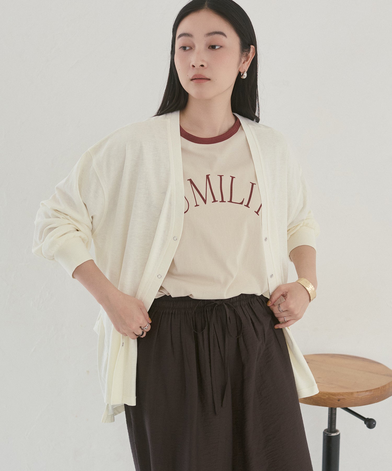 VINTAGE SLUB DESIGN CARDIGAN