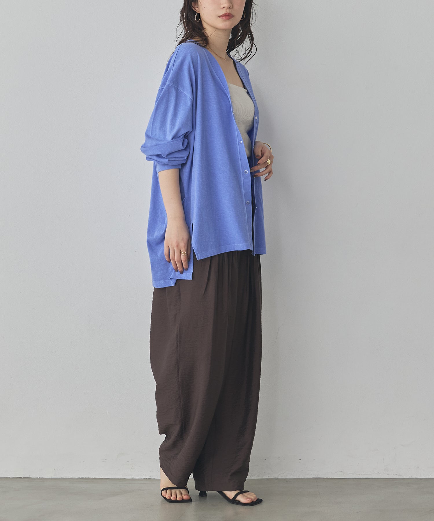 VINTAGE SLUB DESIGN CARDIGAN